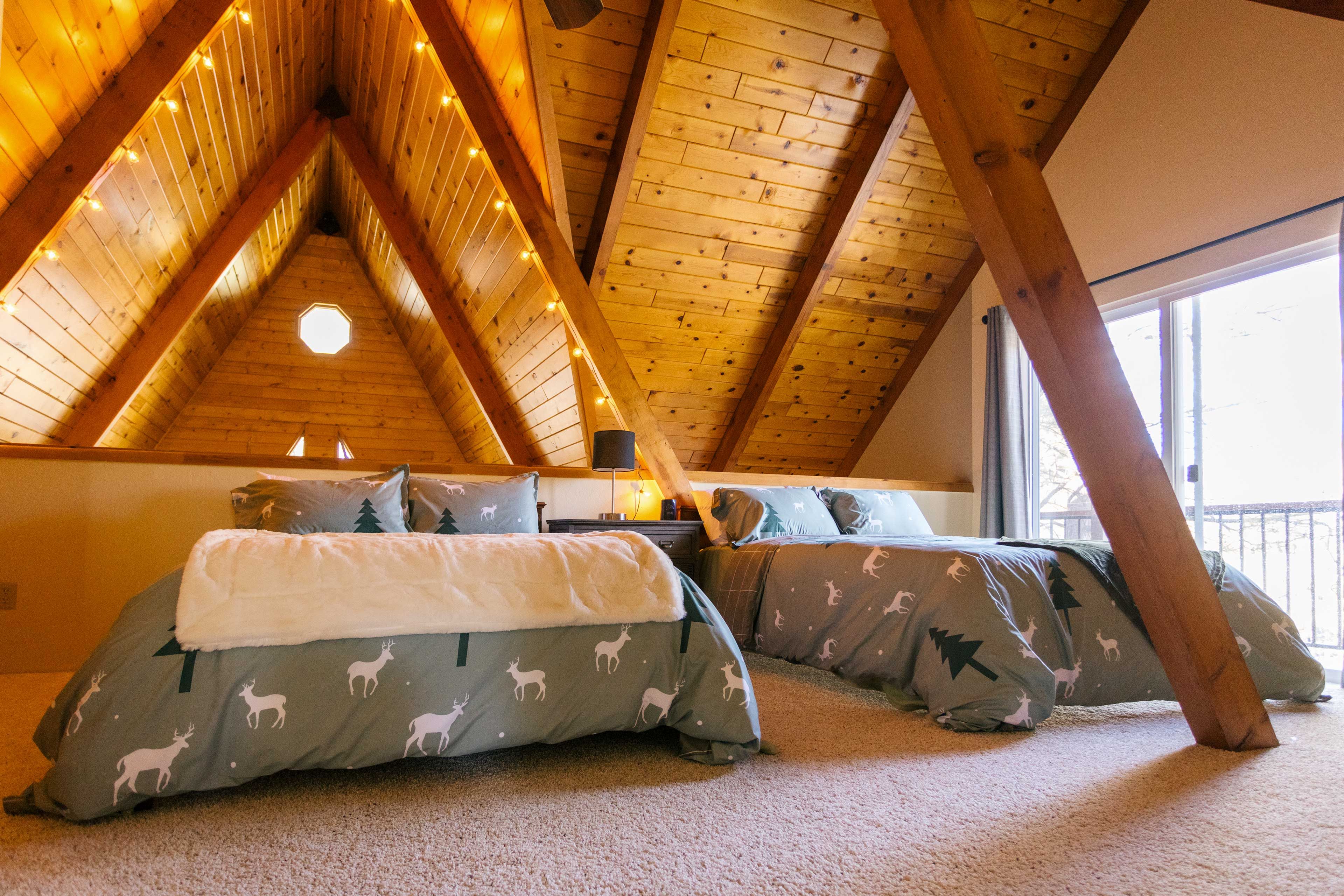 Bedroom 3 | Hangers | Access to Balcony | 2 Full Beds | 2nd Floor