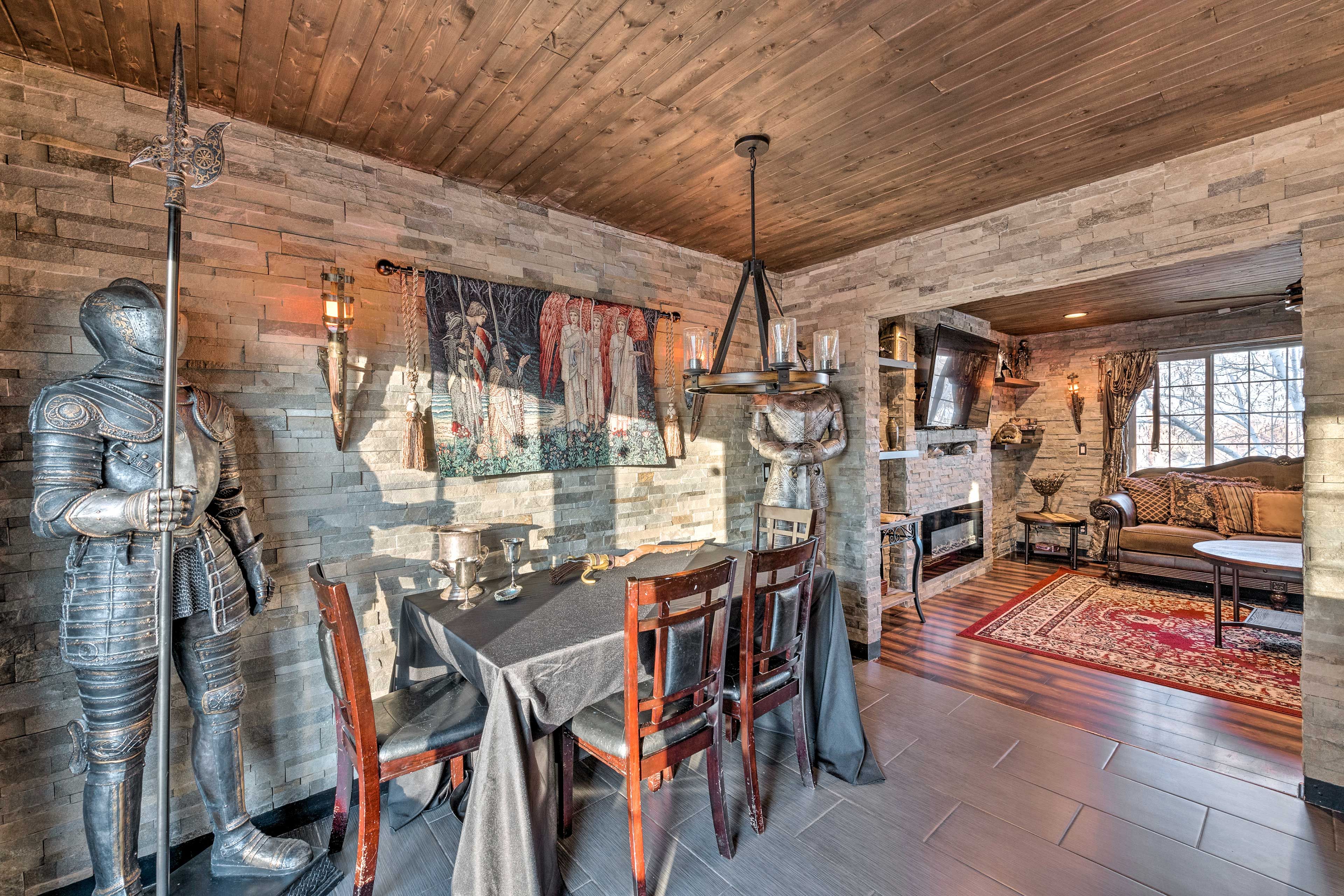 Dining Area & Living Room | Dishware & Flatware Provided