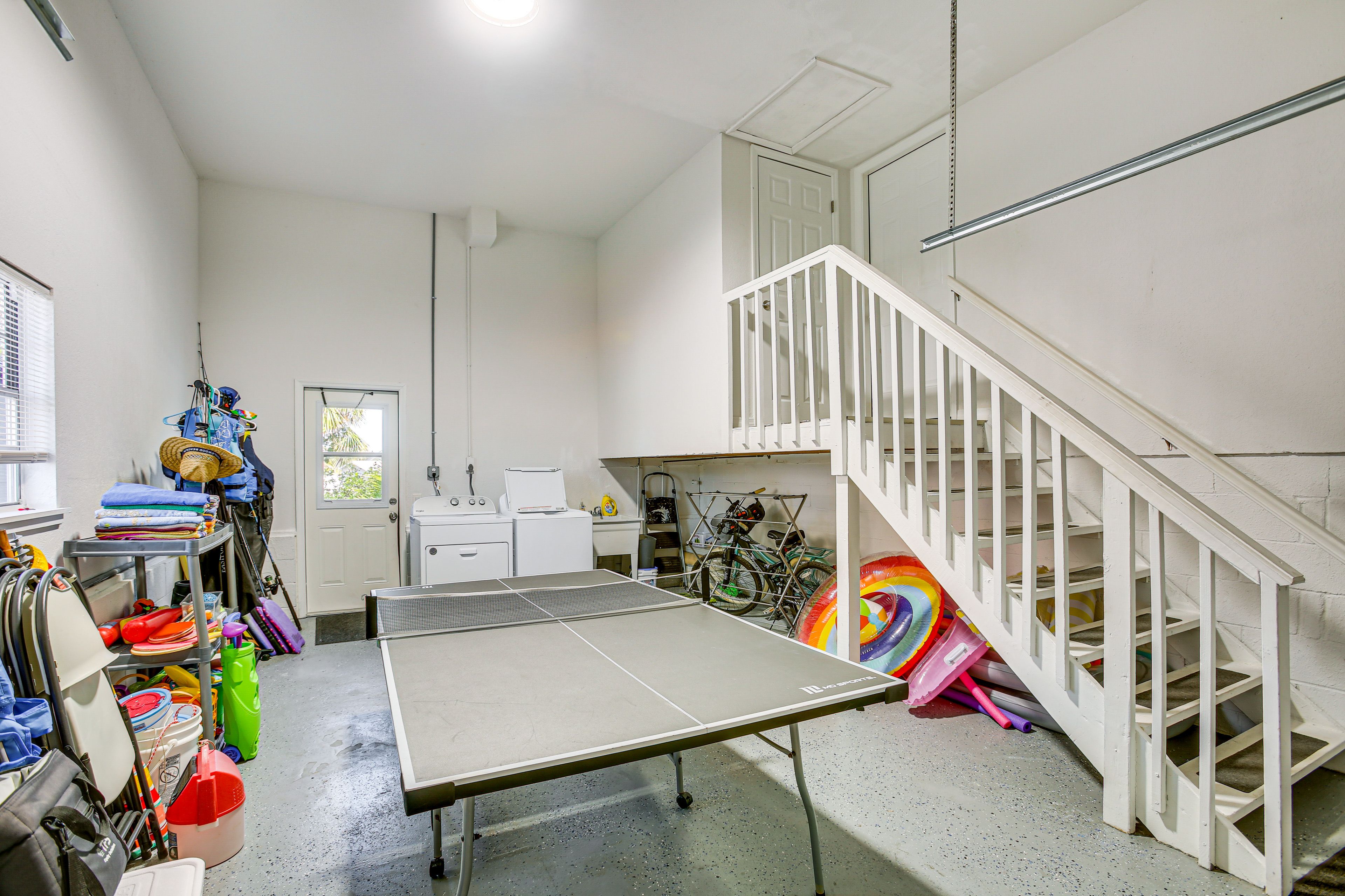 Garage | Ping Pong Table | Washer & Dryer | Beach Gear | Outdoor Games
