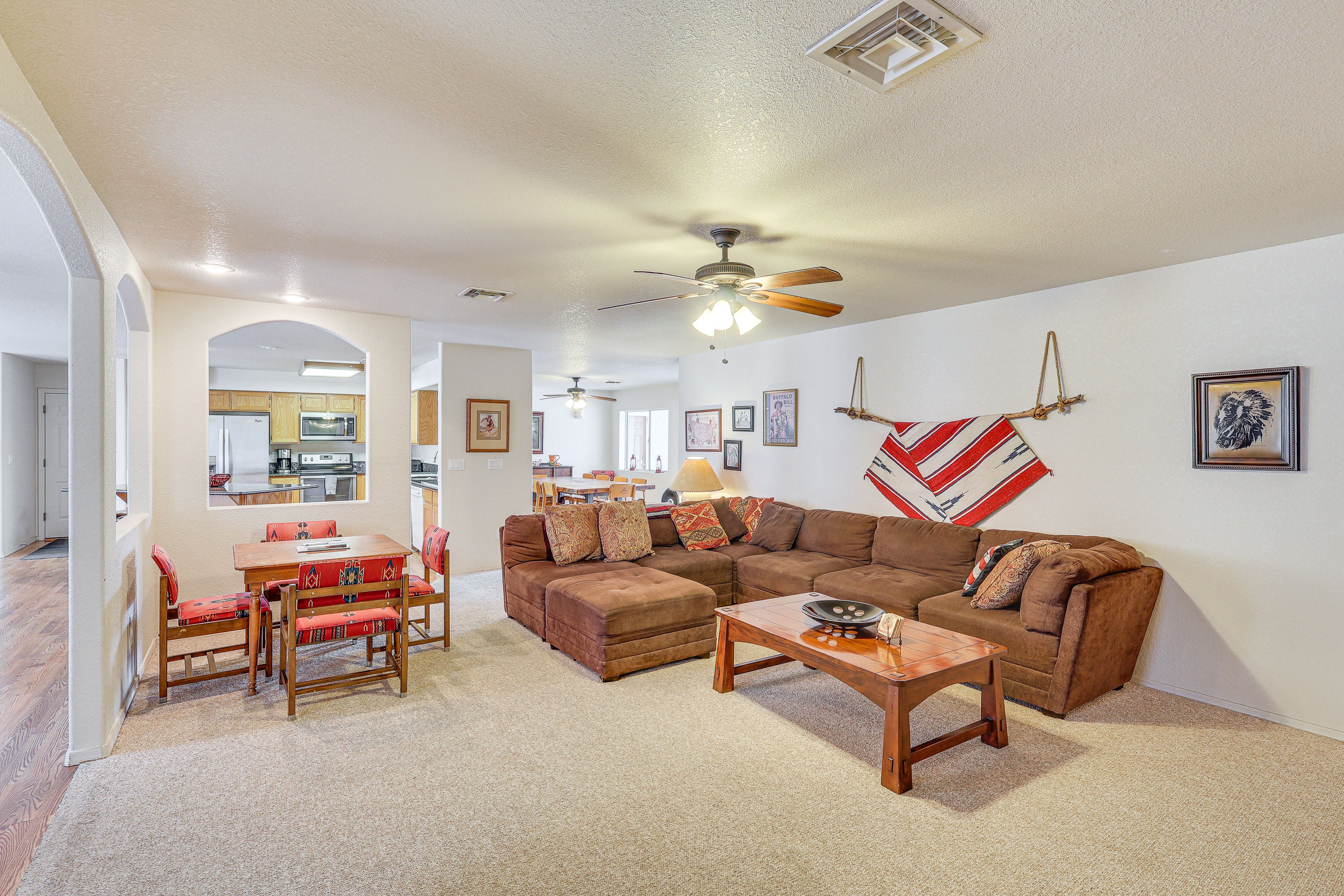 Living Room & Dining Area | Central A/C