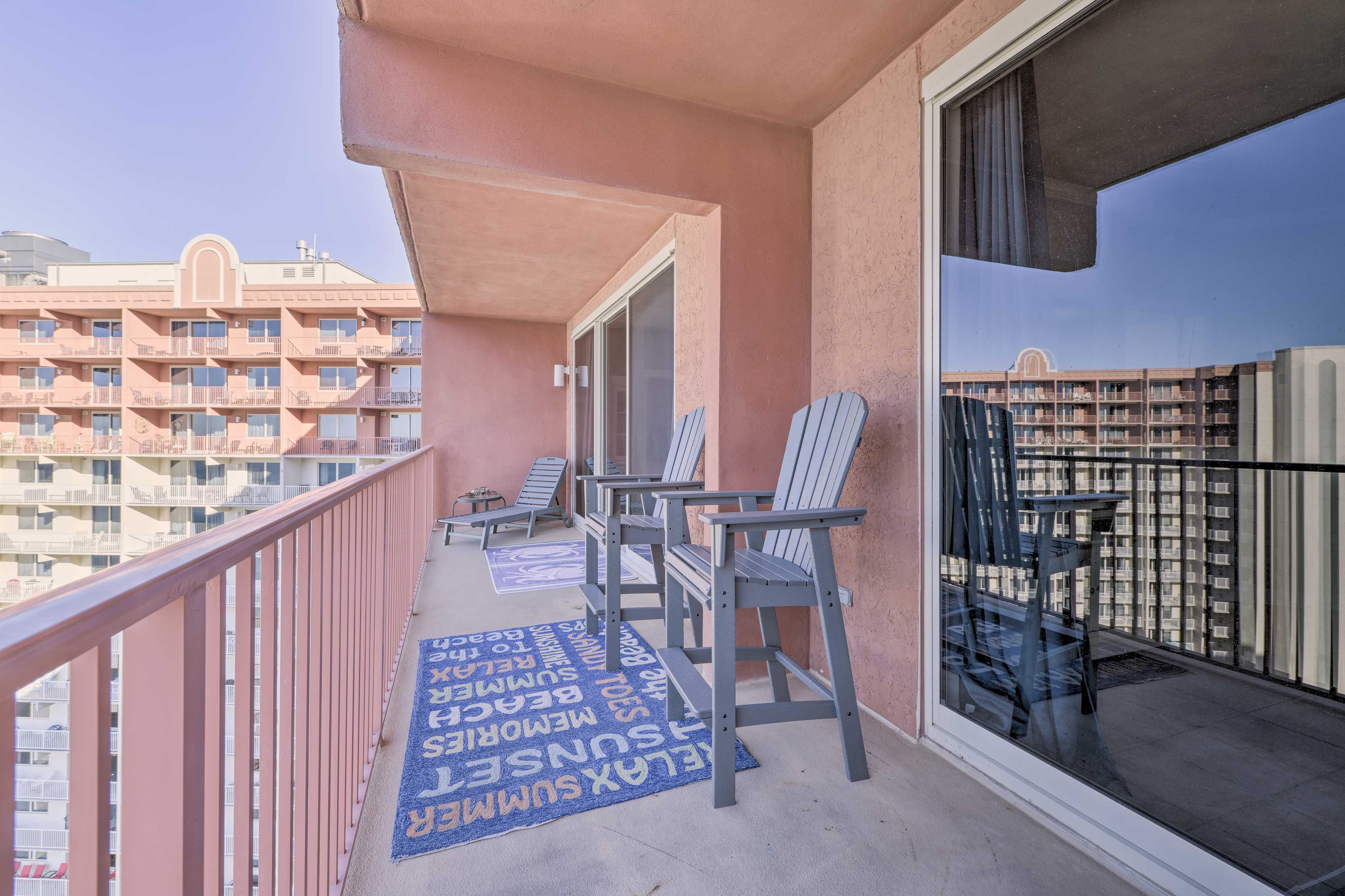 Private Balcony | Access via Living Room/Bedroom 1