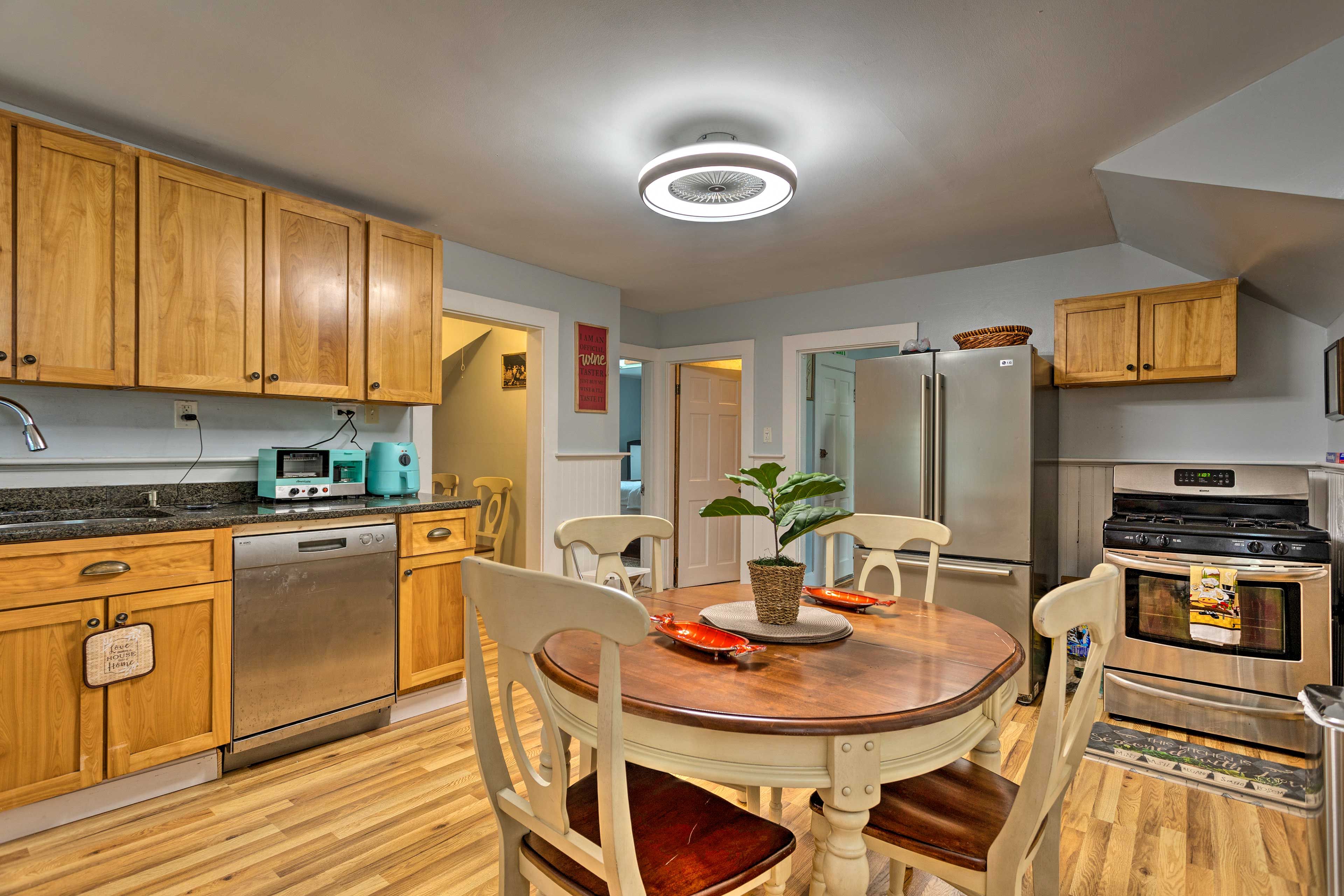 Kitchen | Pet Friendly w/ Fee