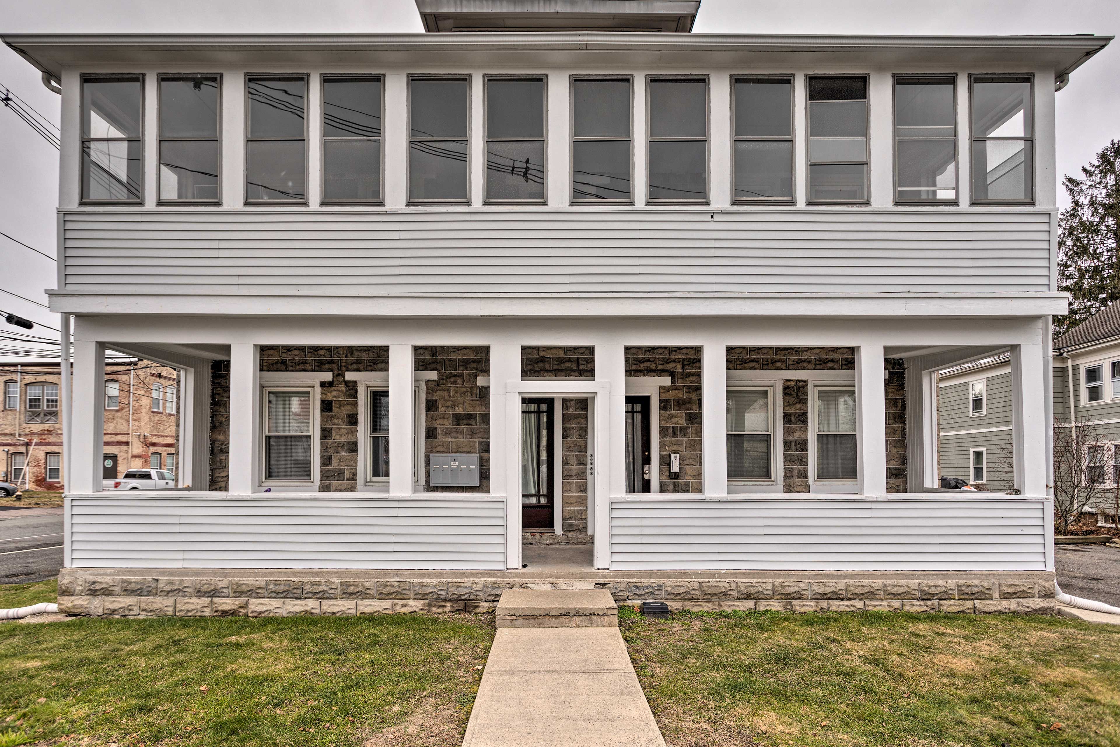 Property Exterior | Keyless Entry | 2nd-Story Apartment