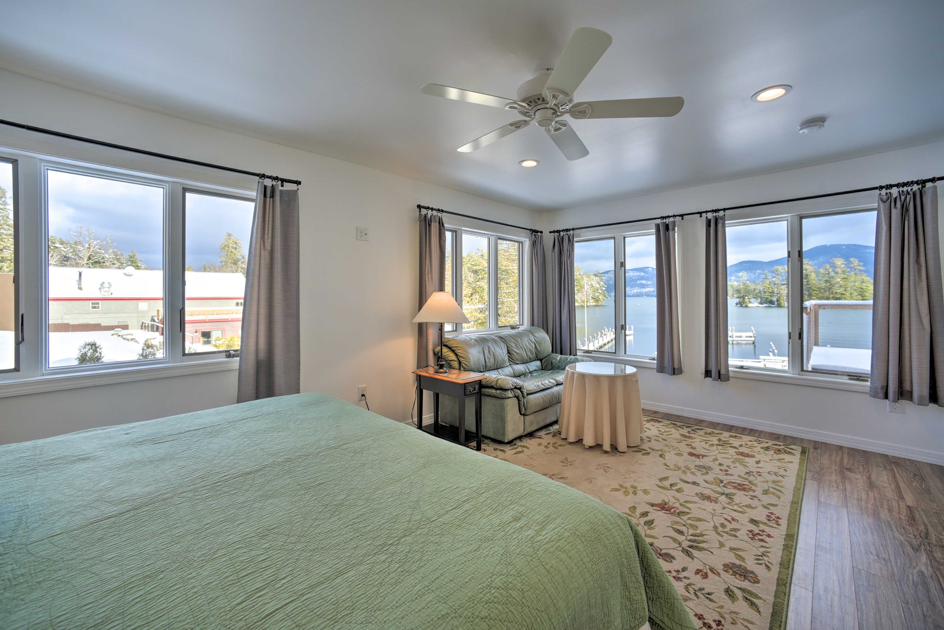 Bedroom 1 | Sofa Seating | Mountain Views