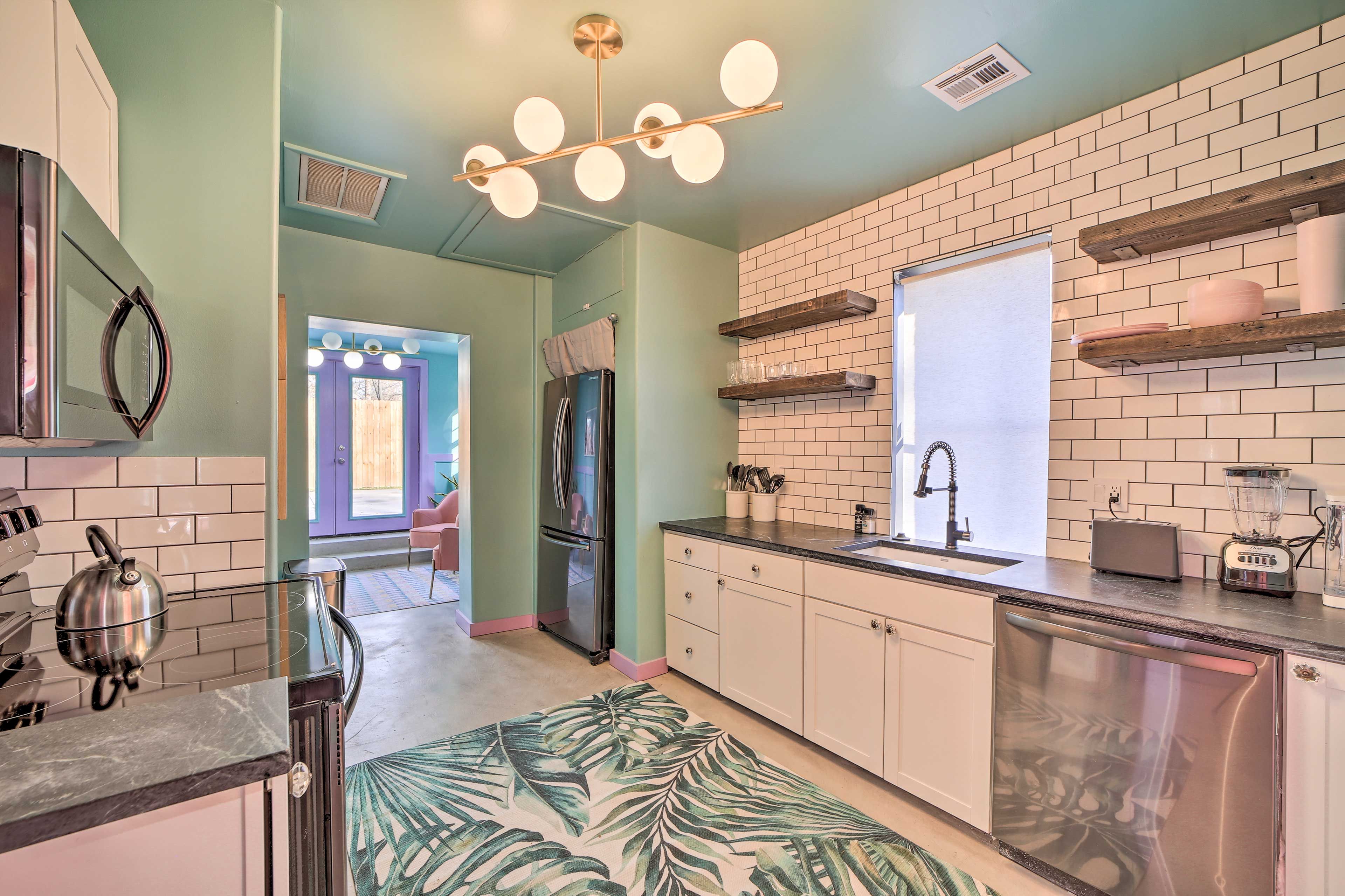Fully Equipped Kitchen | Stainless Steel Appliances | Basic Cooking Essentials