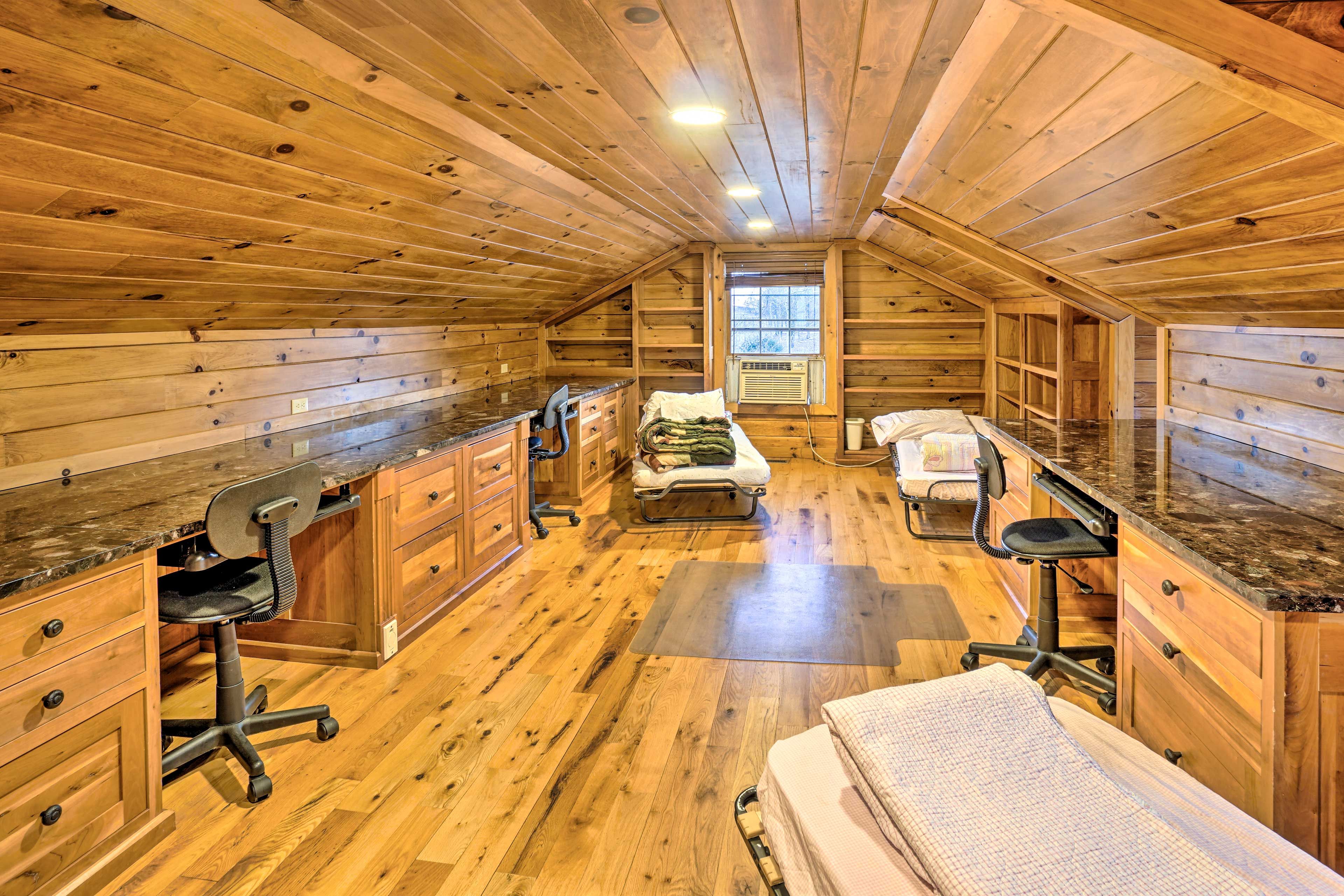 Bonus Room | Access via Bedroom 8 | 3 Twin Beds | Window AC Unit
