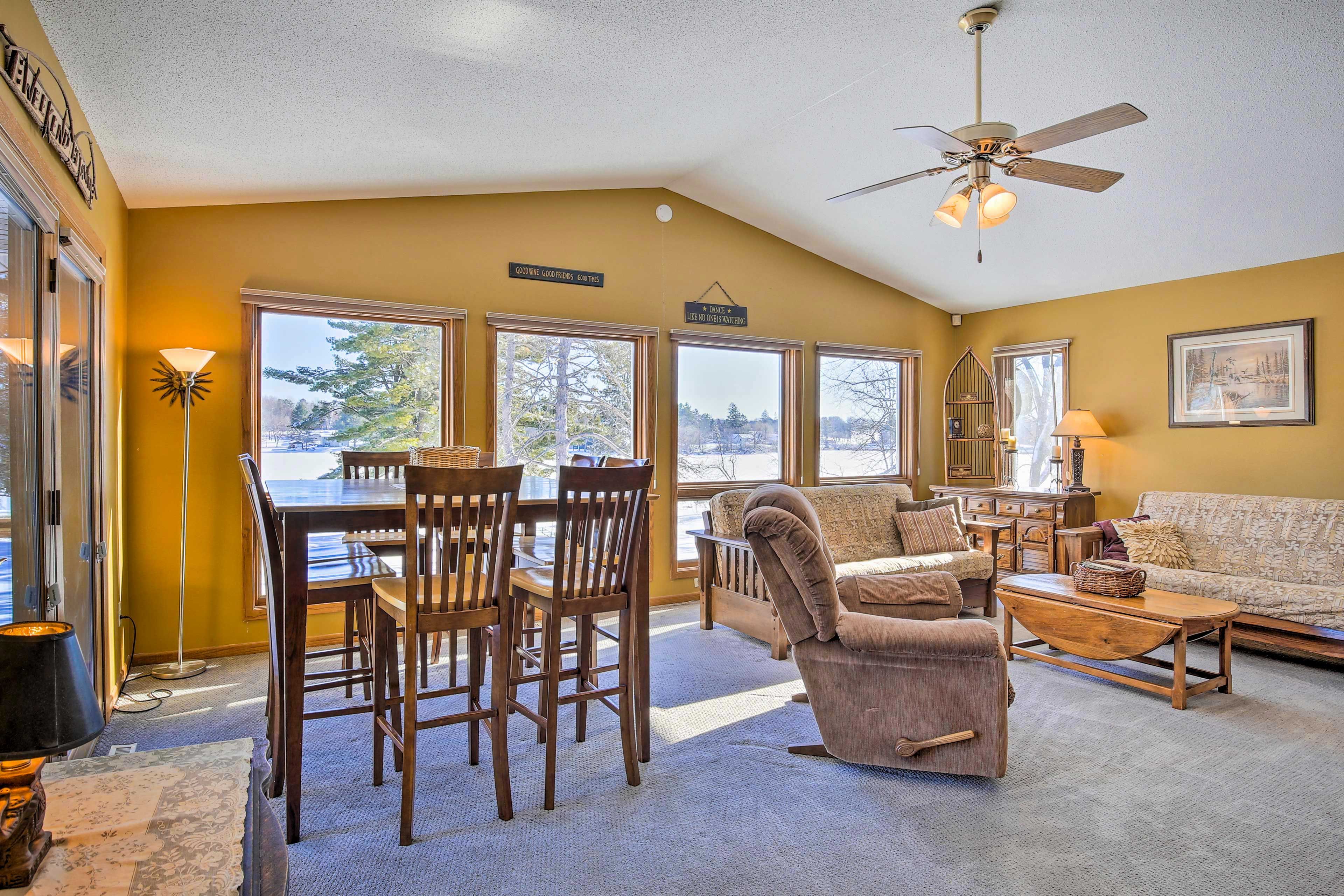 Living Room | Main Level | Free WiFi | Flat-Screen TV w/ Cable | 2 Futons