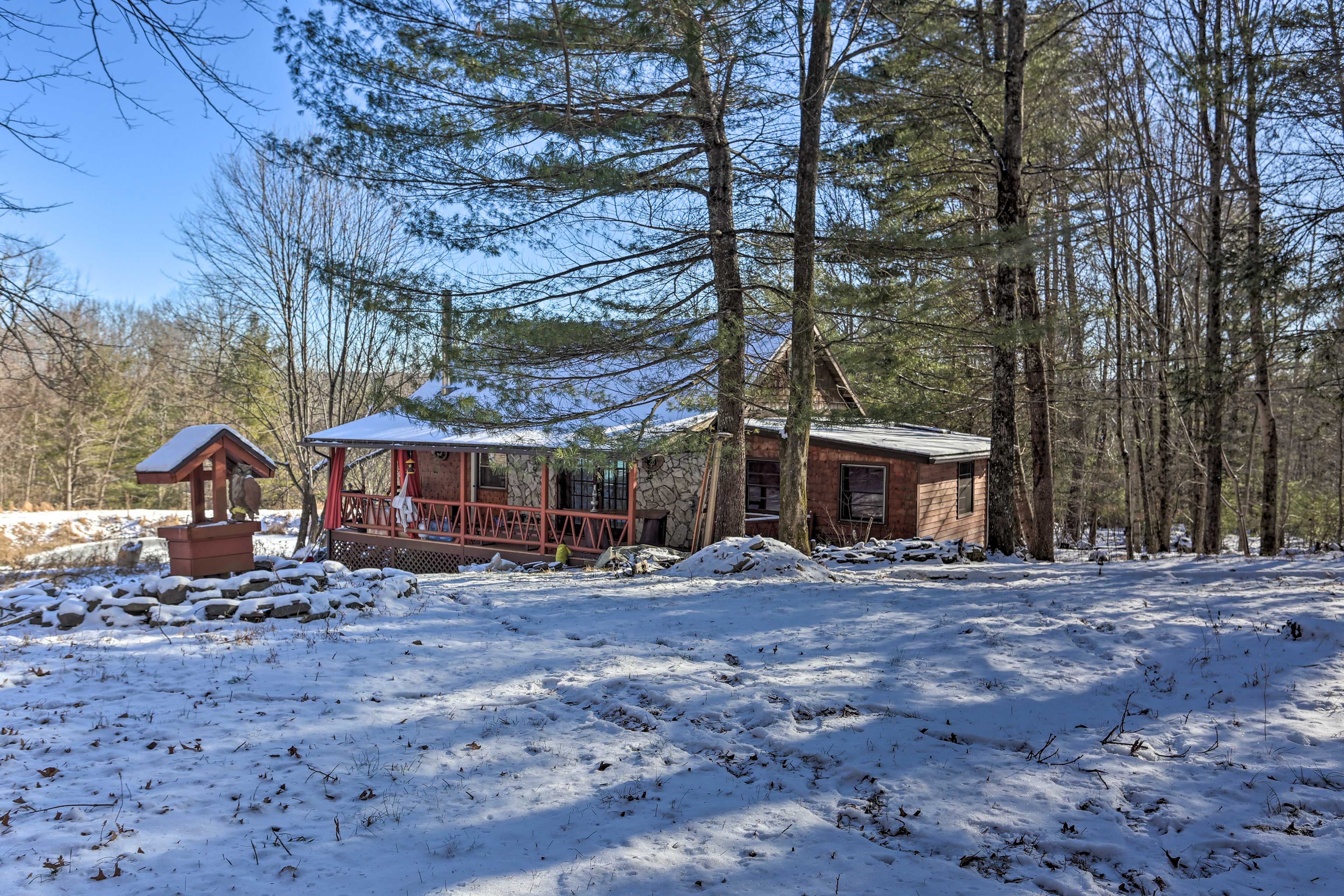 Cabin Exterior | Driveway Parking (4 Vehicles)