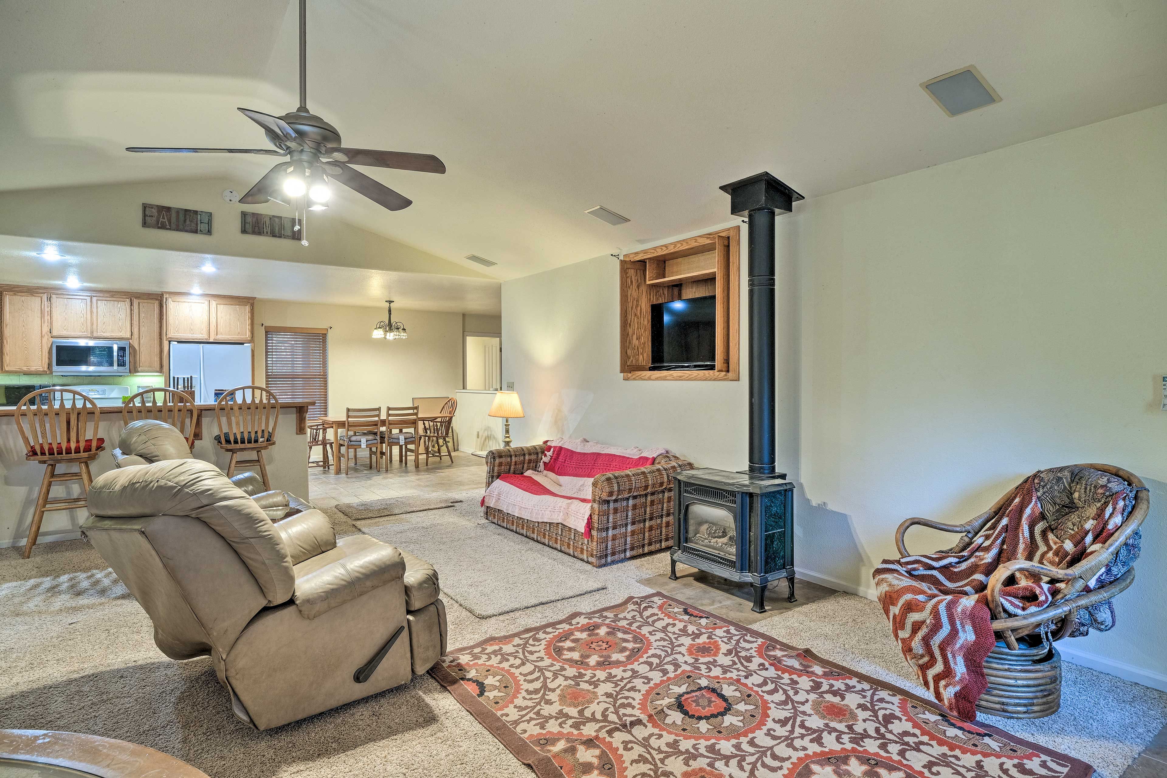 Living Area | Main Level | Propane Stove