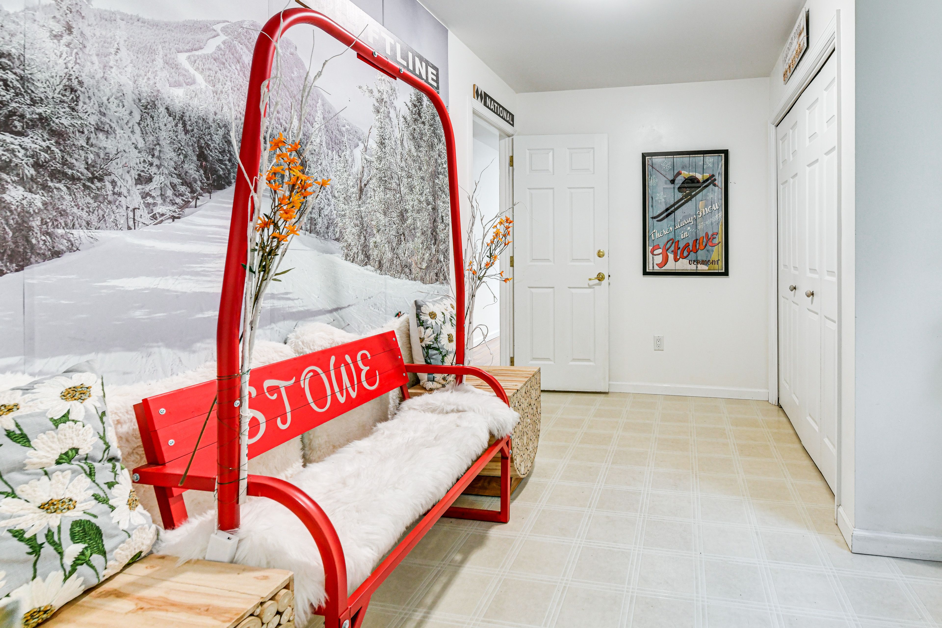 Laundry Room | Ski Lift Bench