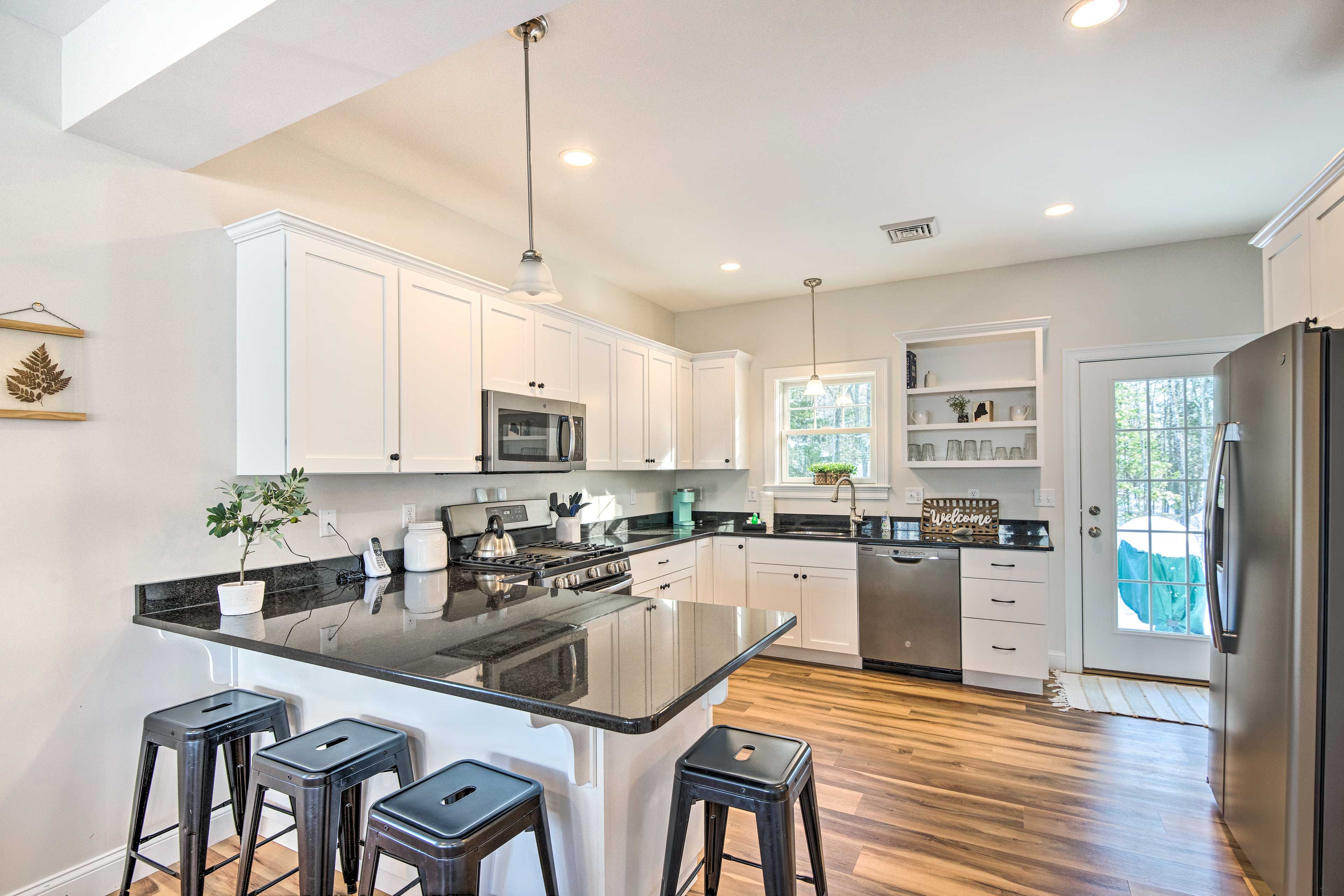 Fully Equipped Kitchen | 2-Story House | Stairs Required for Bedroom Access