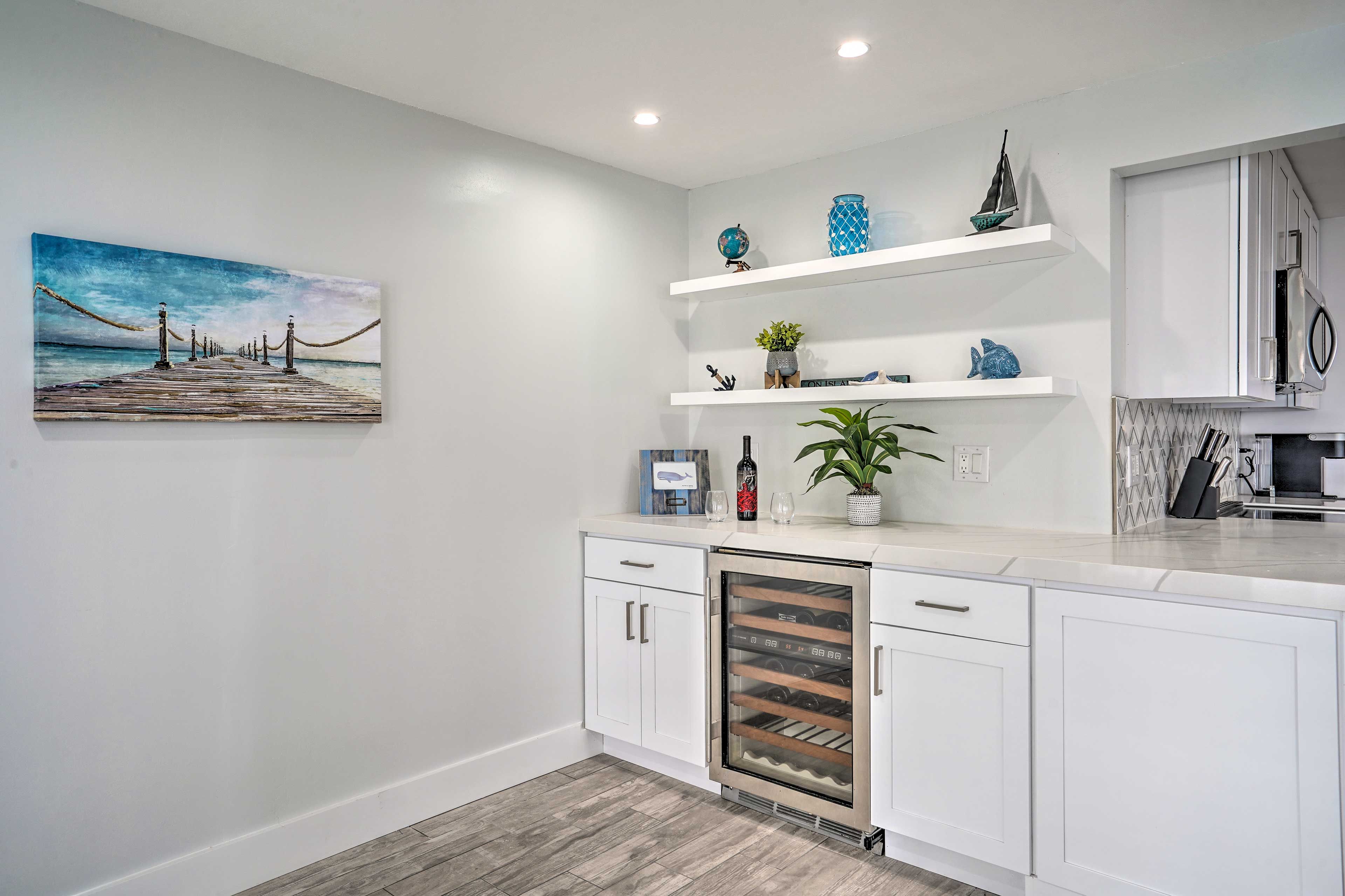 Fully Equipped Kitchen | Wine Fridge