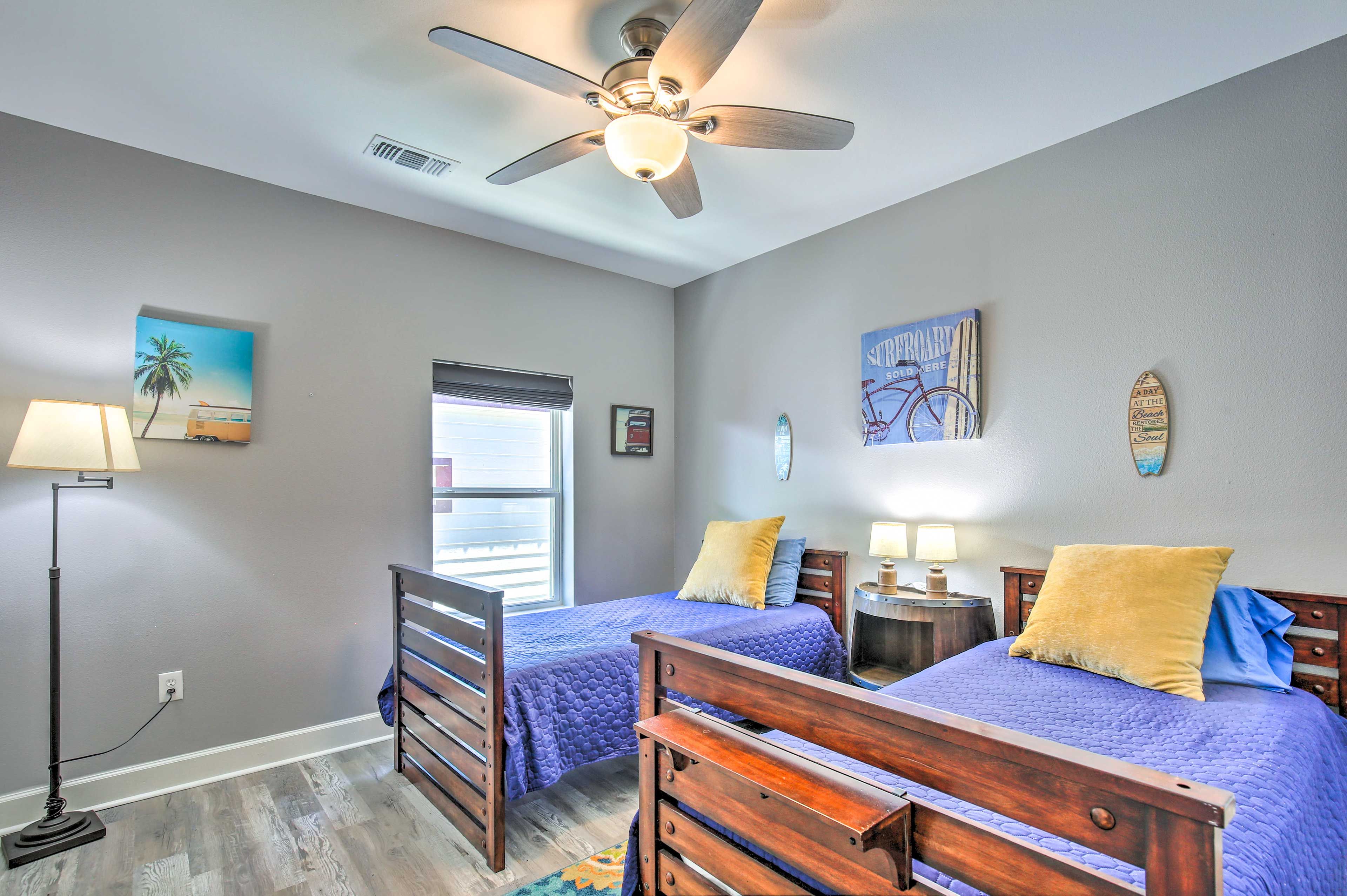 Bedroom 4 | 2 Twin Beds | Main Level
