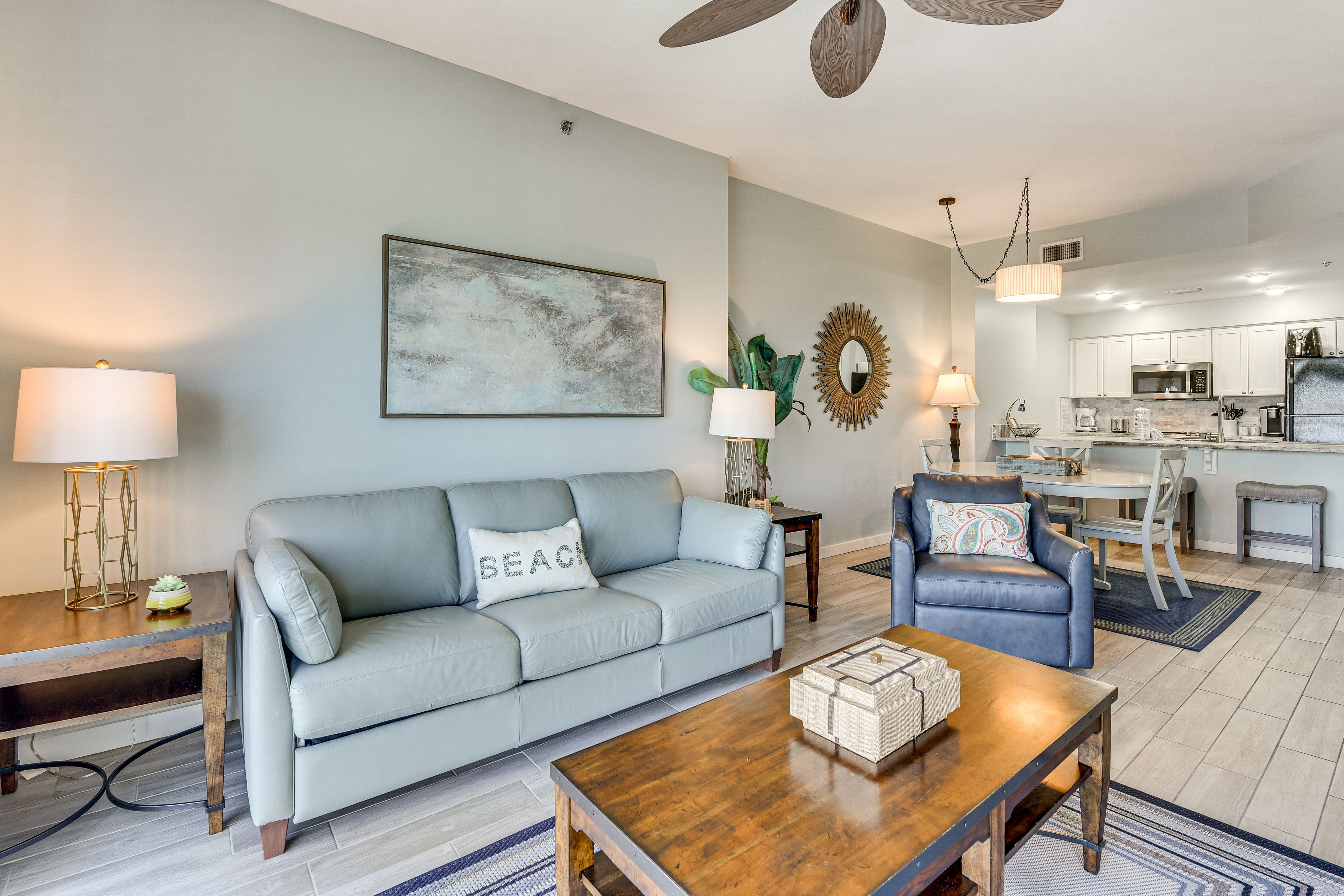 Living Room | Queen Sleeper Sofa | Linens Provided