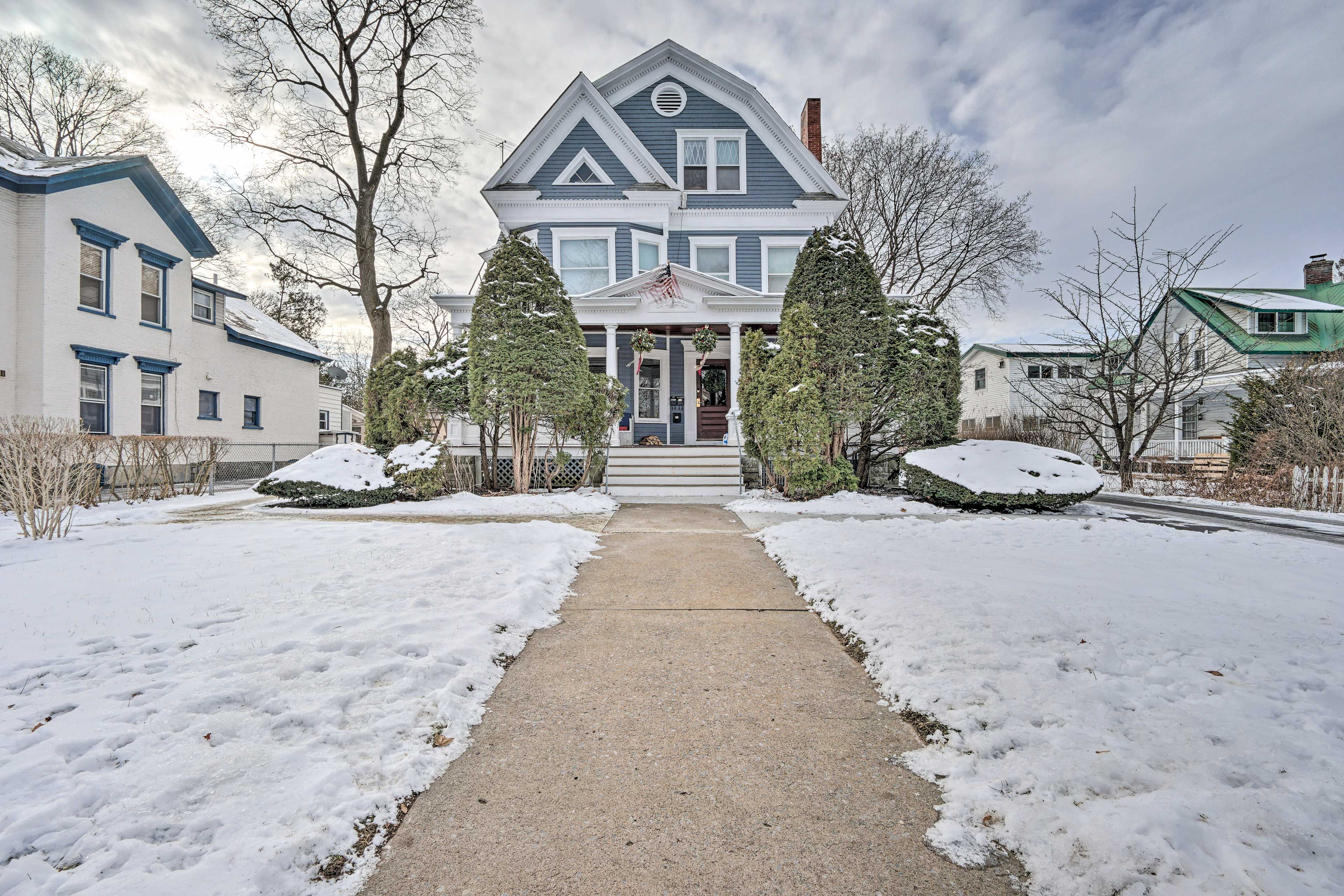 Glen Falls Vacation Rental | 1BR | 1BA | 700 Sq Ft | 5 Steps to Enter