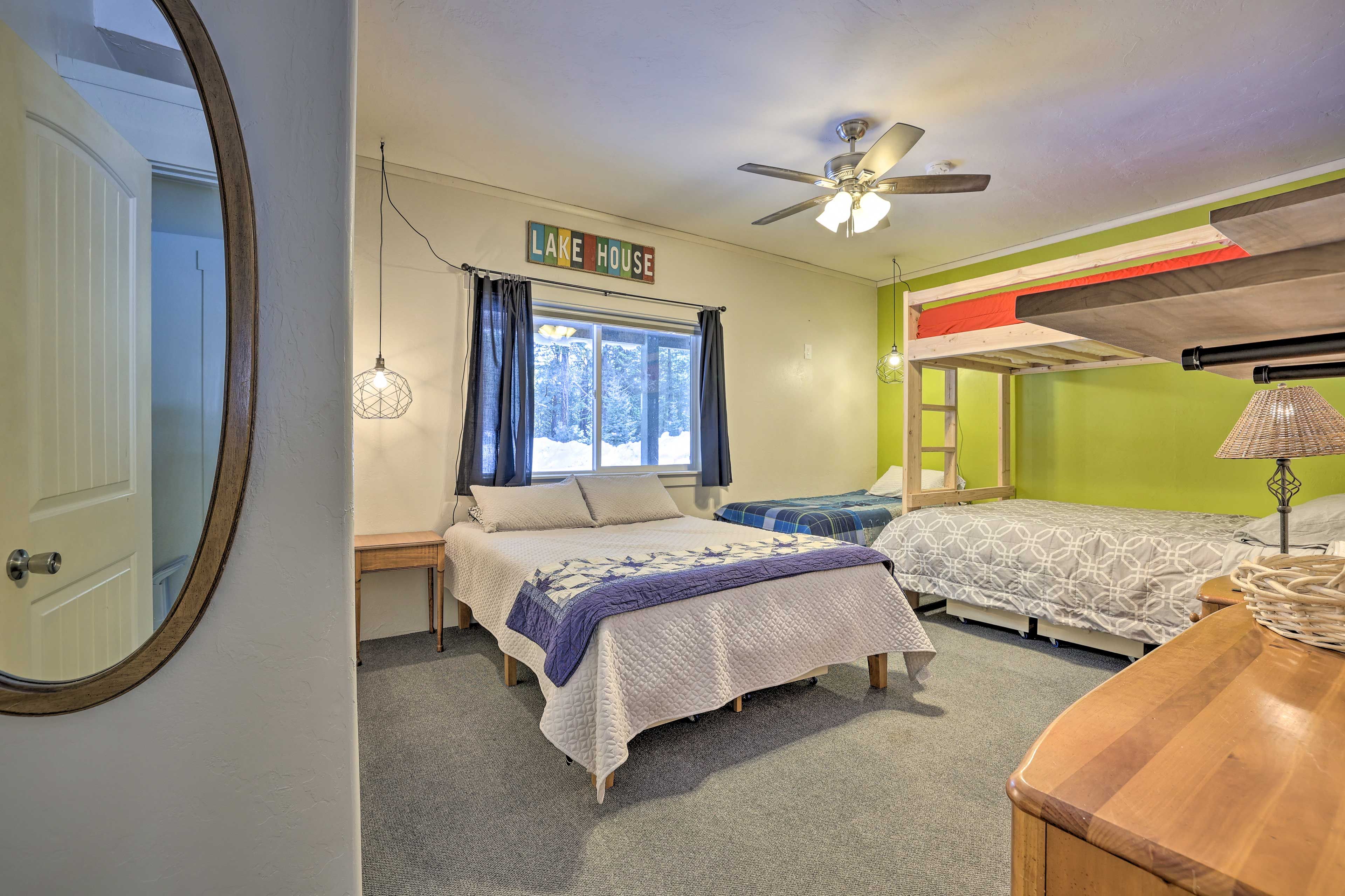 Bedroom 3 | Full Bed | Twin Bed | Queen Bunk Bed