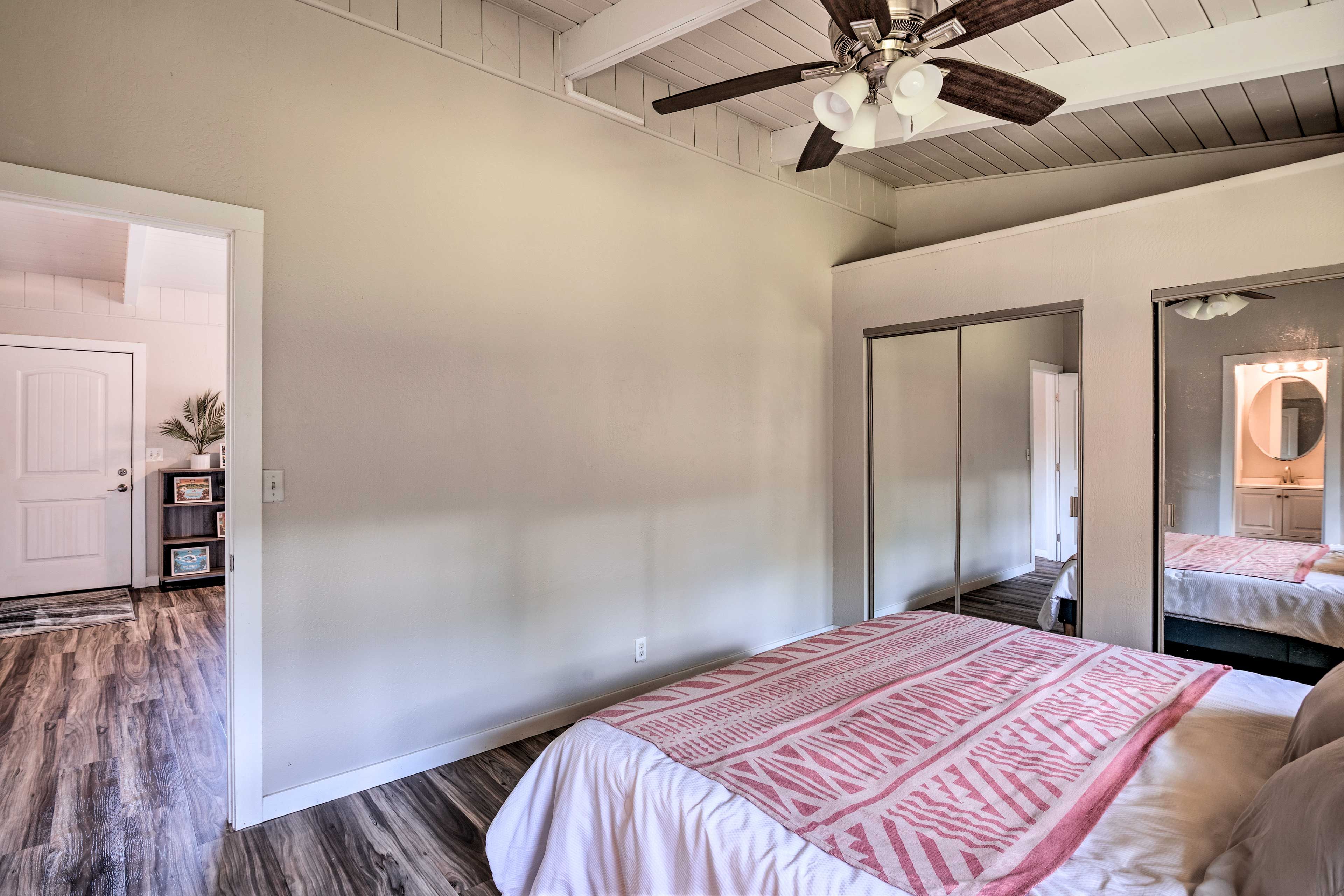 Bedroom 1 | Smart TV (Not Pictured)