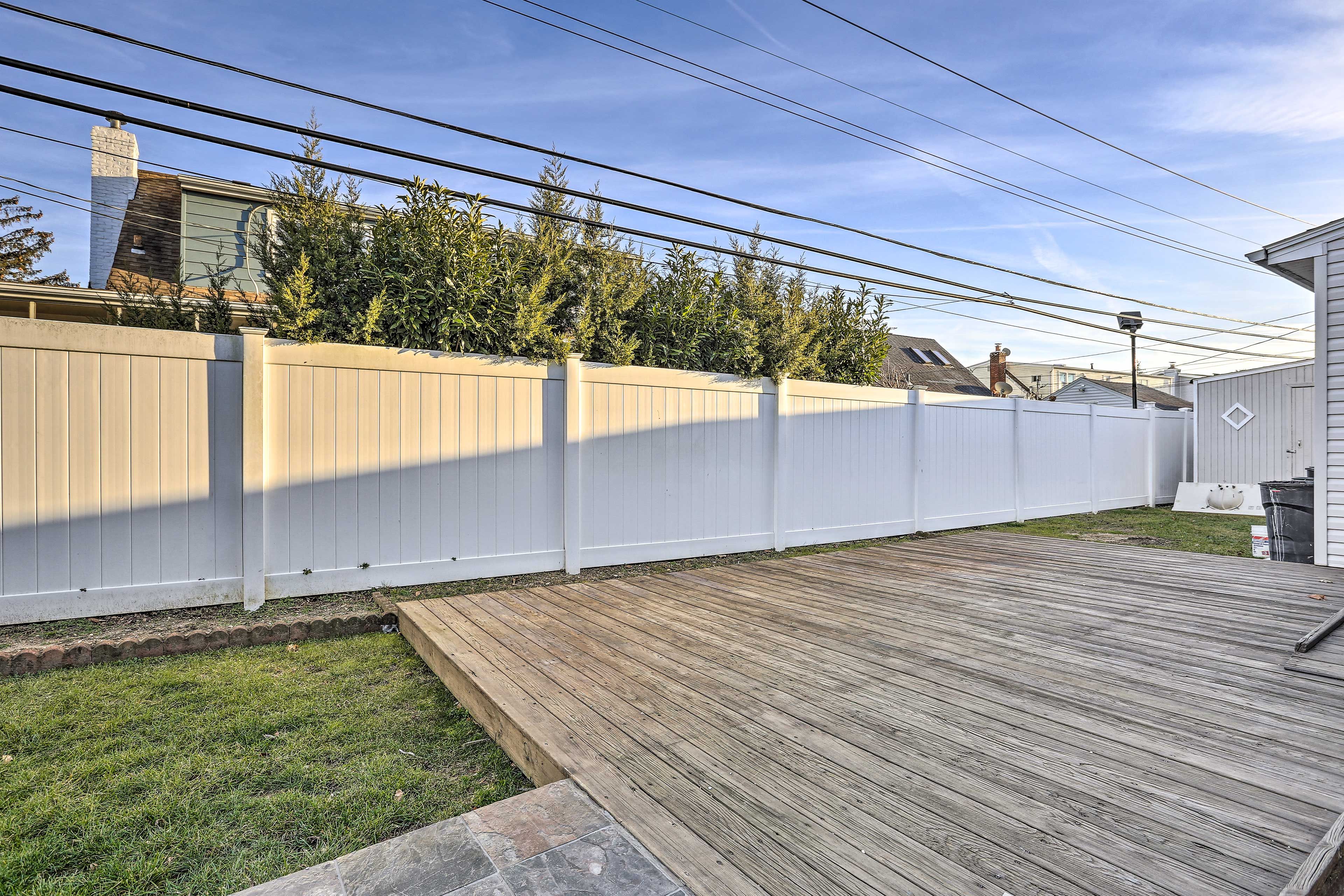 House Exterior | Shared Deck & Backyard