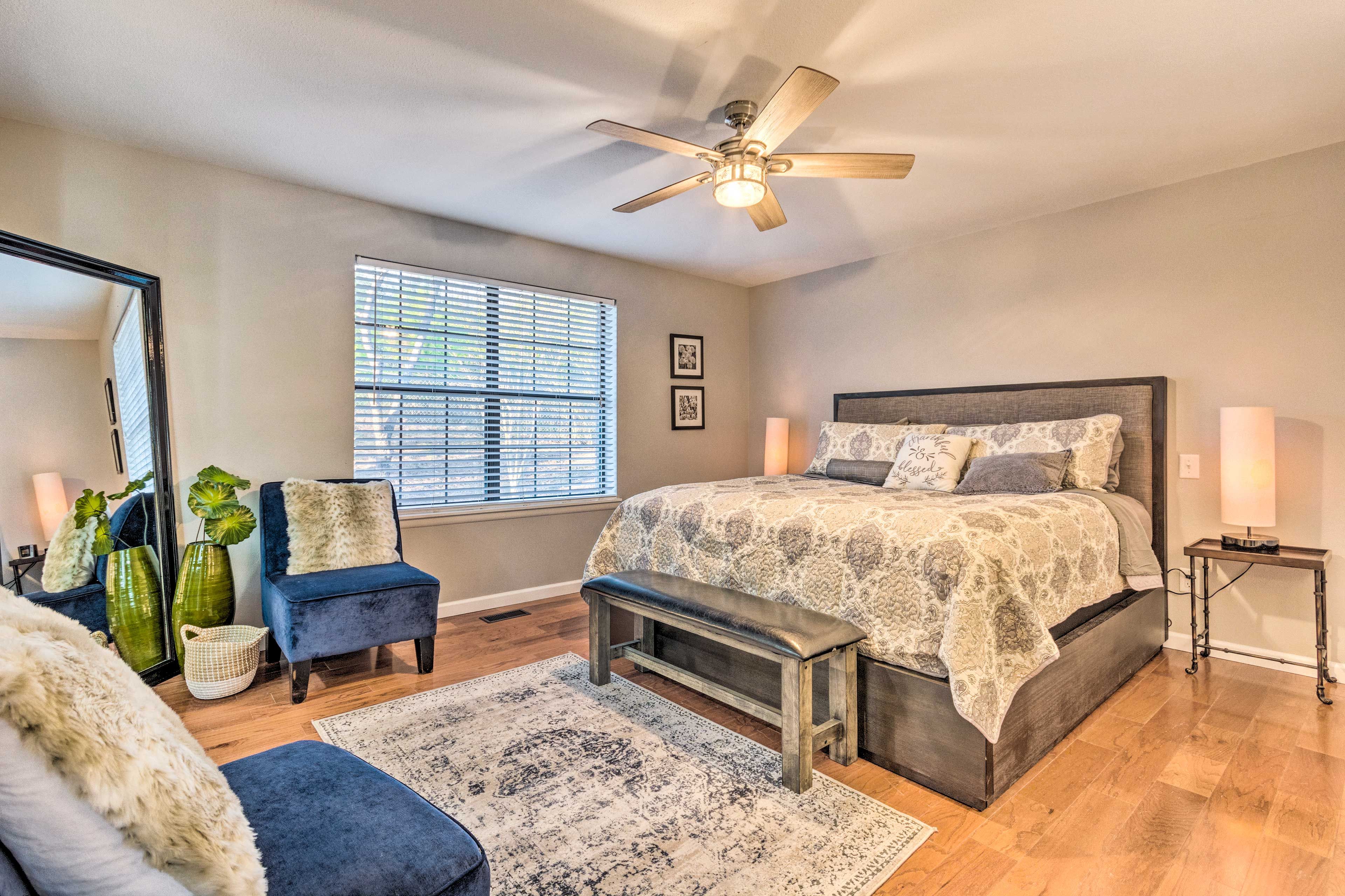 Bedroom 1 | California King Bed | Linens Provided
