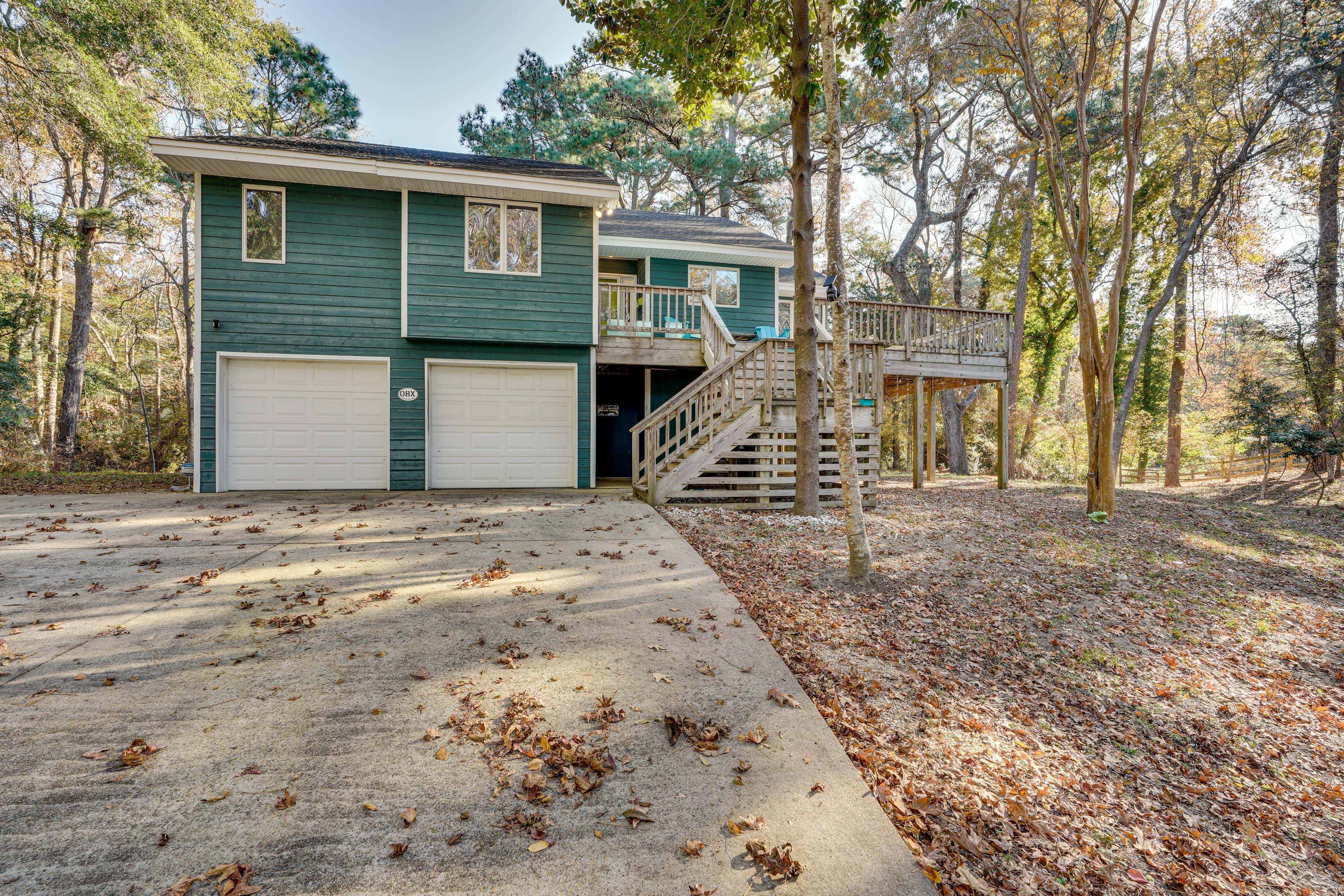 Exterior | 2-Story Home | Deck | Spacious Yard