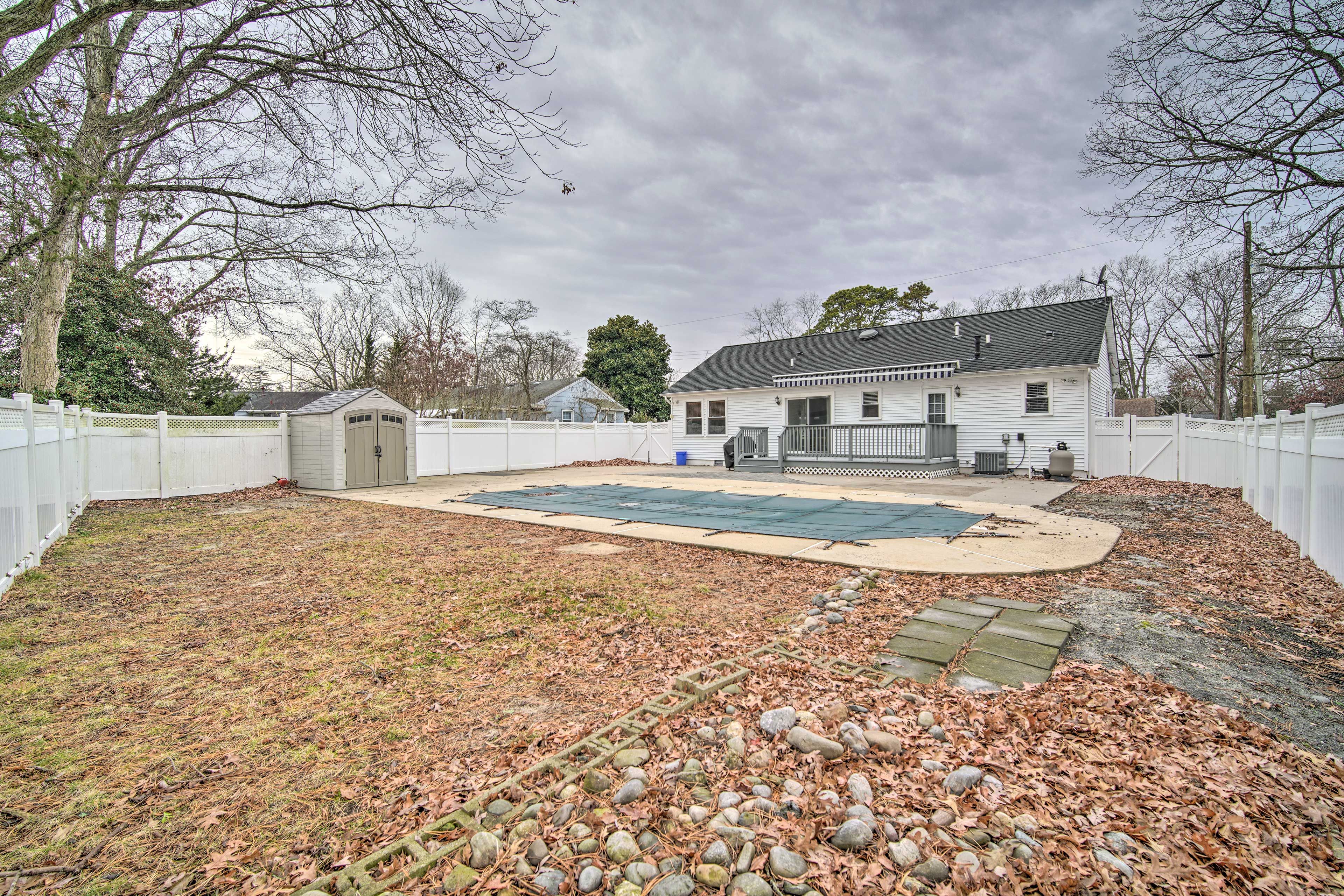 Private Fenced Backyard