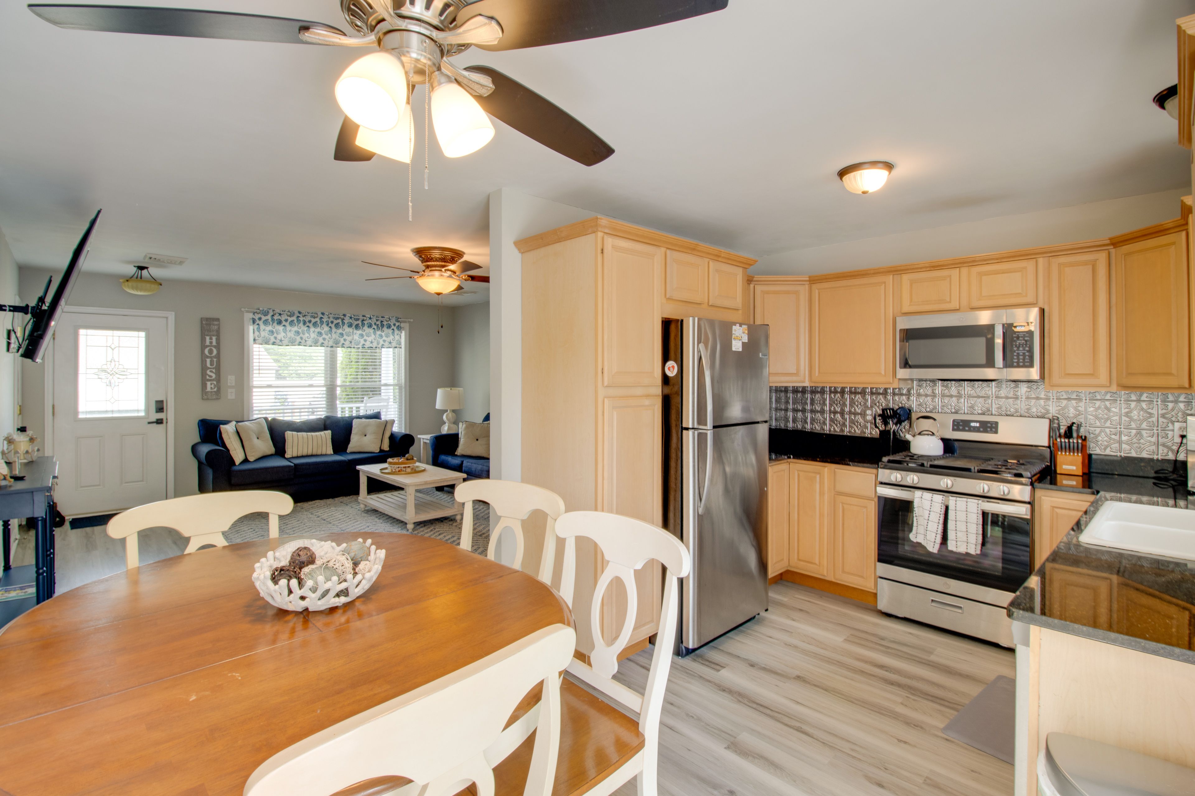 Somers Point Vacation Rental | 3BR | 2BA | Stairs Required | 1,242 Sq Ft