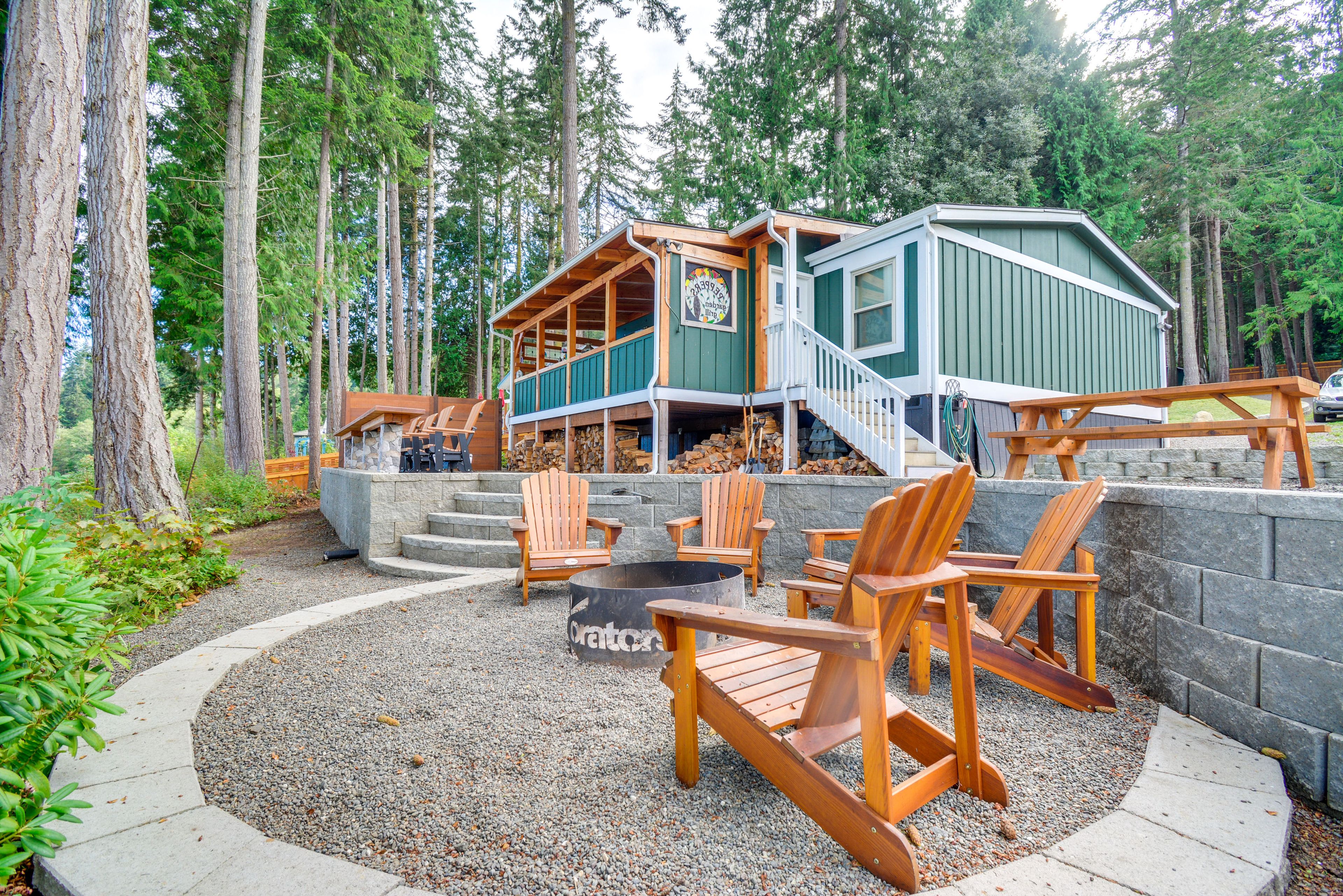 Waterfront Exterior | Located on Hood Canal