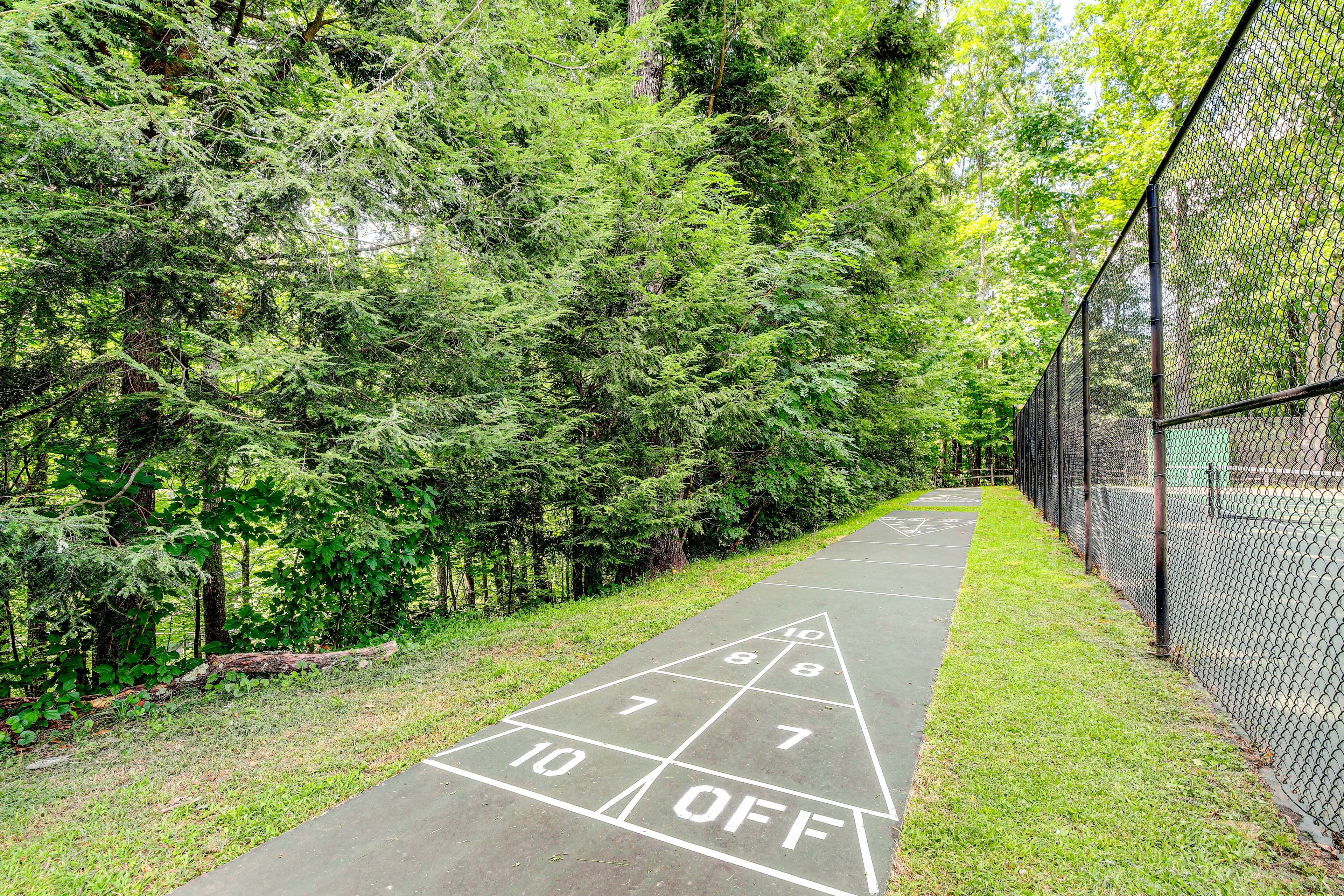 Outdoor Shuffleboard Court