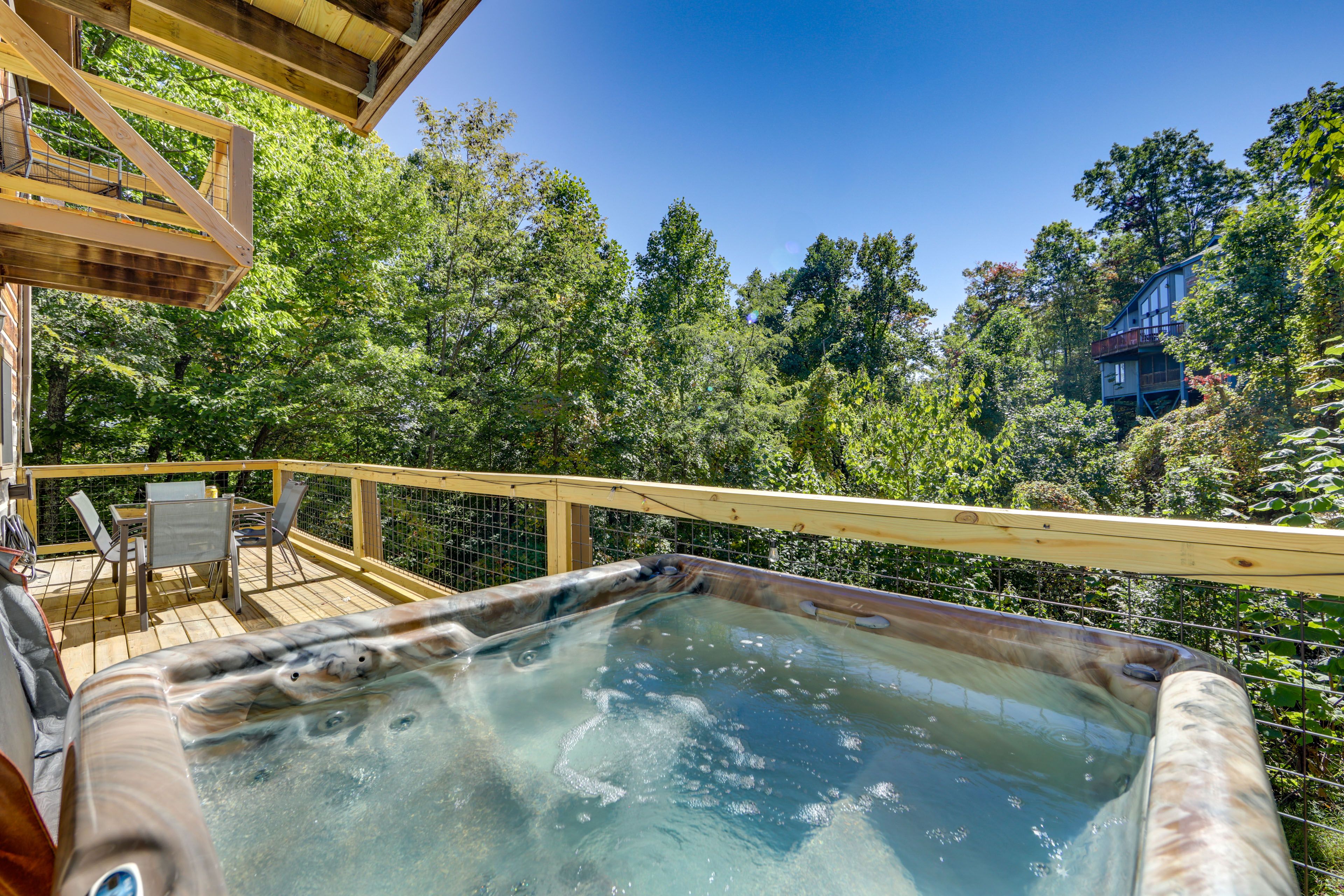 Gatlinburg Vacation Rental | 3BR | 3.5BA | Access Only By Stairs | 2,300 Sq Ft