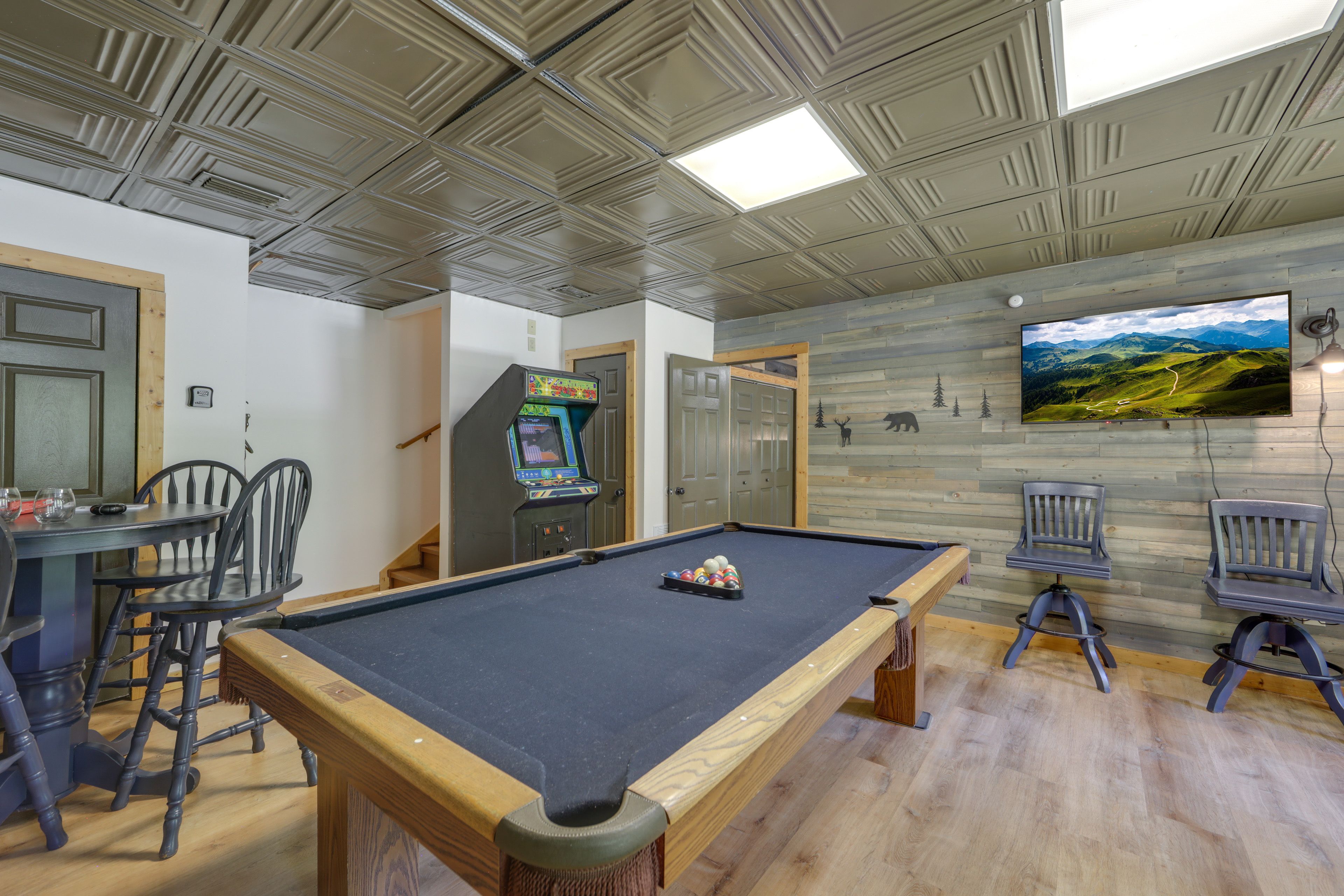Game Room | Smart TV | Arcade Console | Pool Table | Lower Level