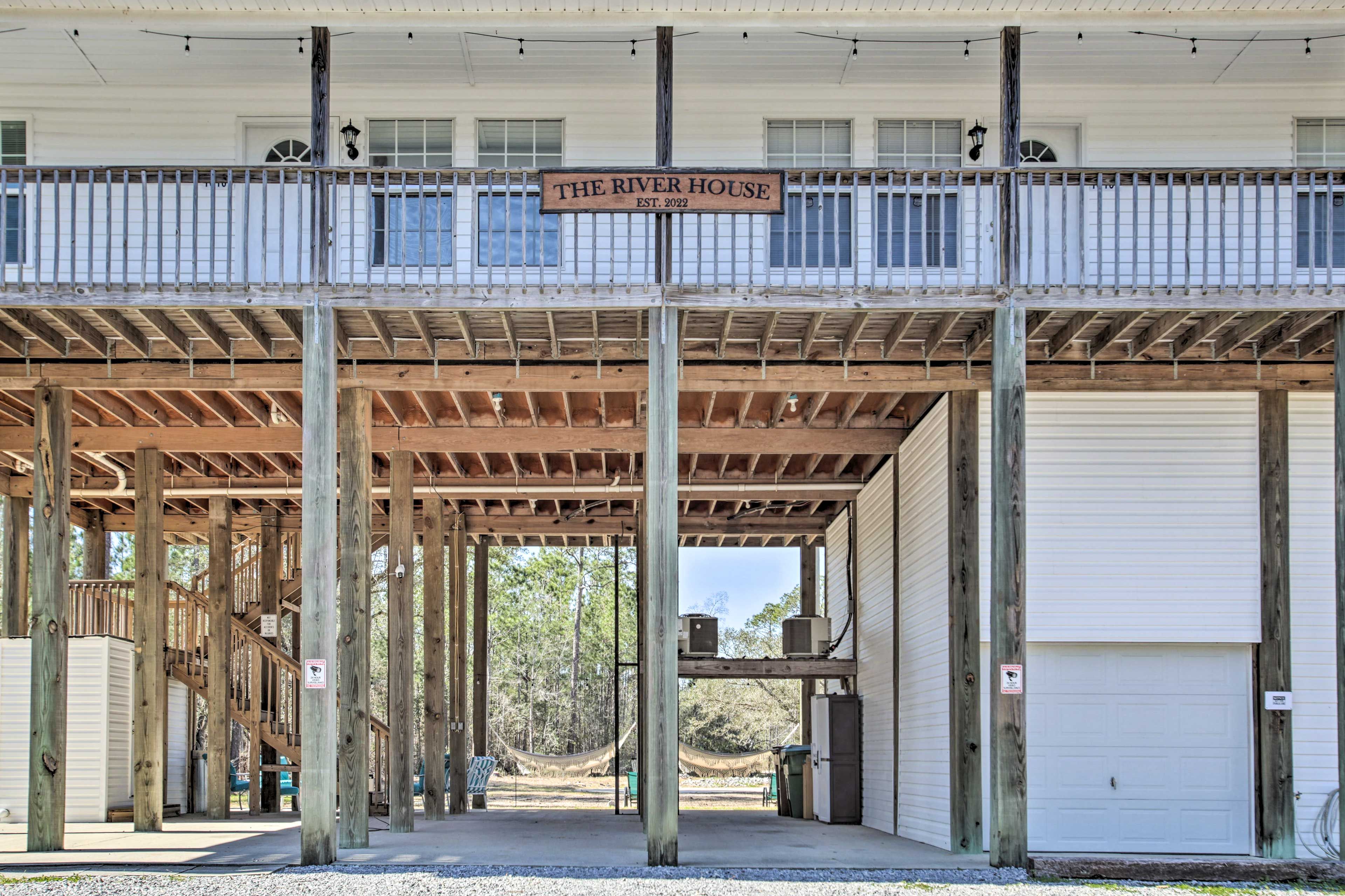 Home Exterior | 'The River House' | 5 Mi to Beach