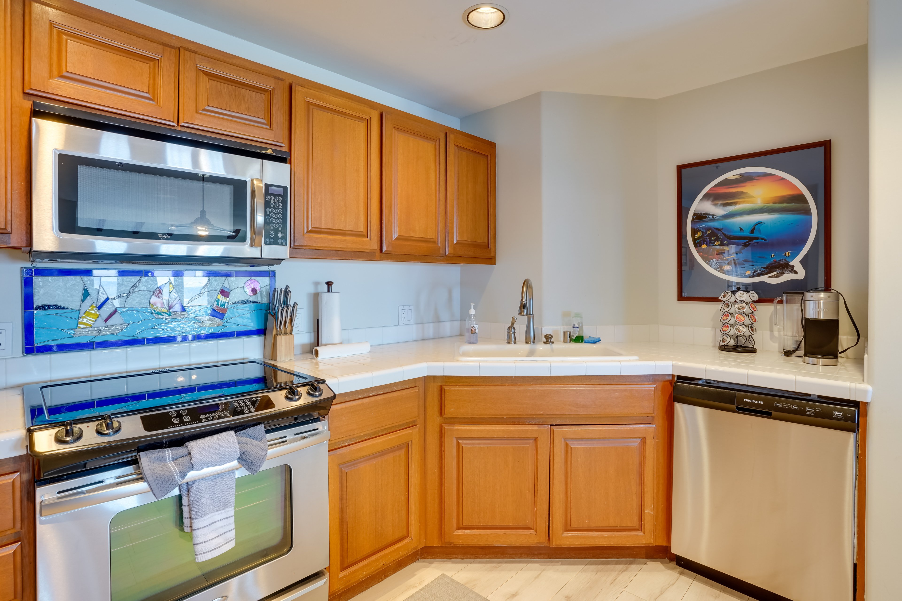 Kitchen | Fully Equipped | Keurig Coffee Maker | Cooking Basics