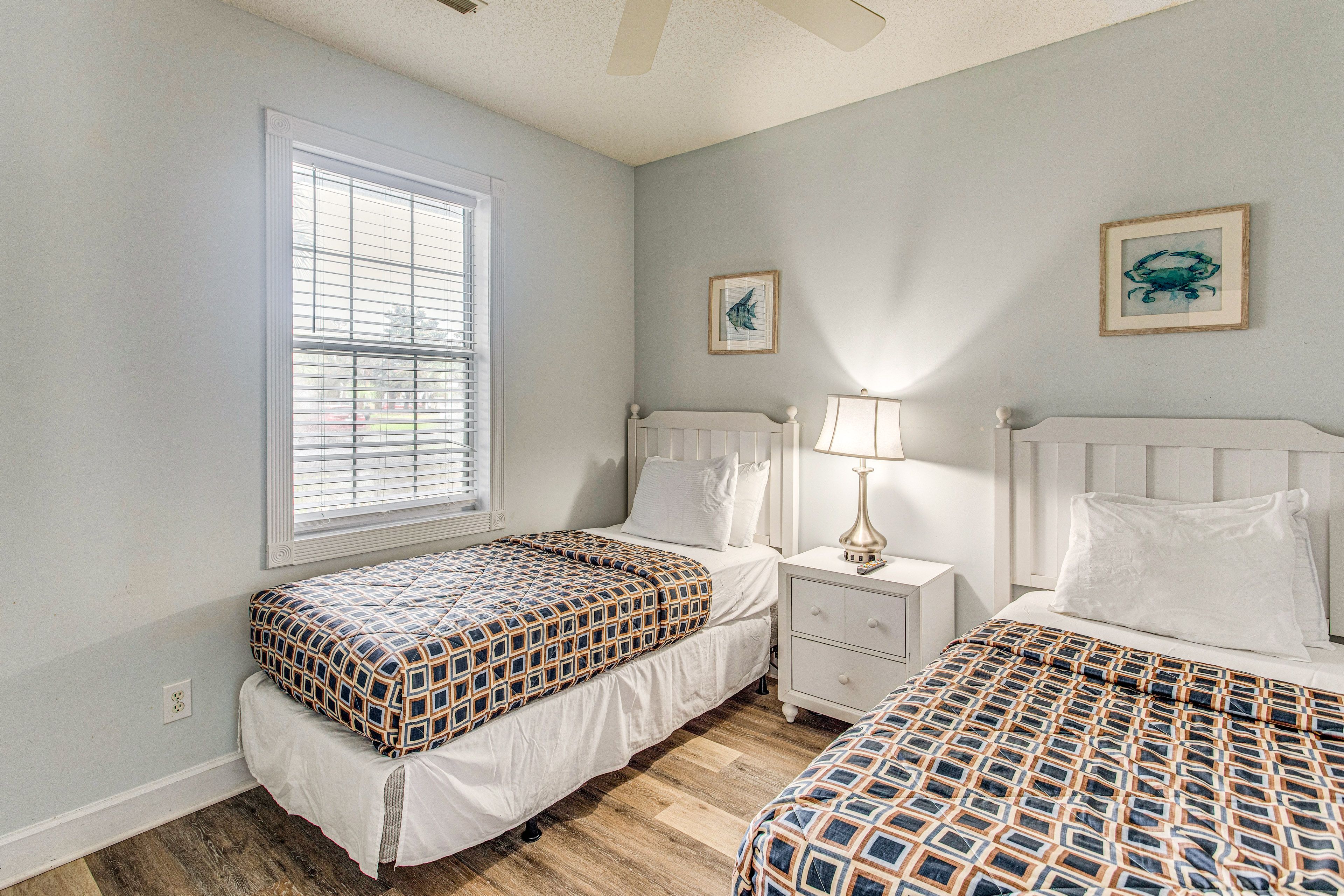 Bedroom 2 | 2 Twin Beds | Smart TV w/ Fire Stick