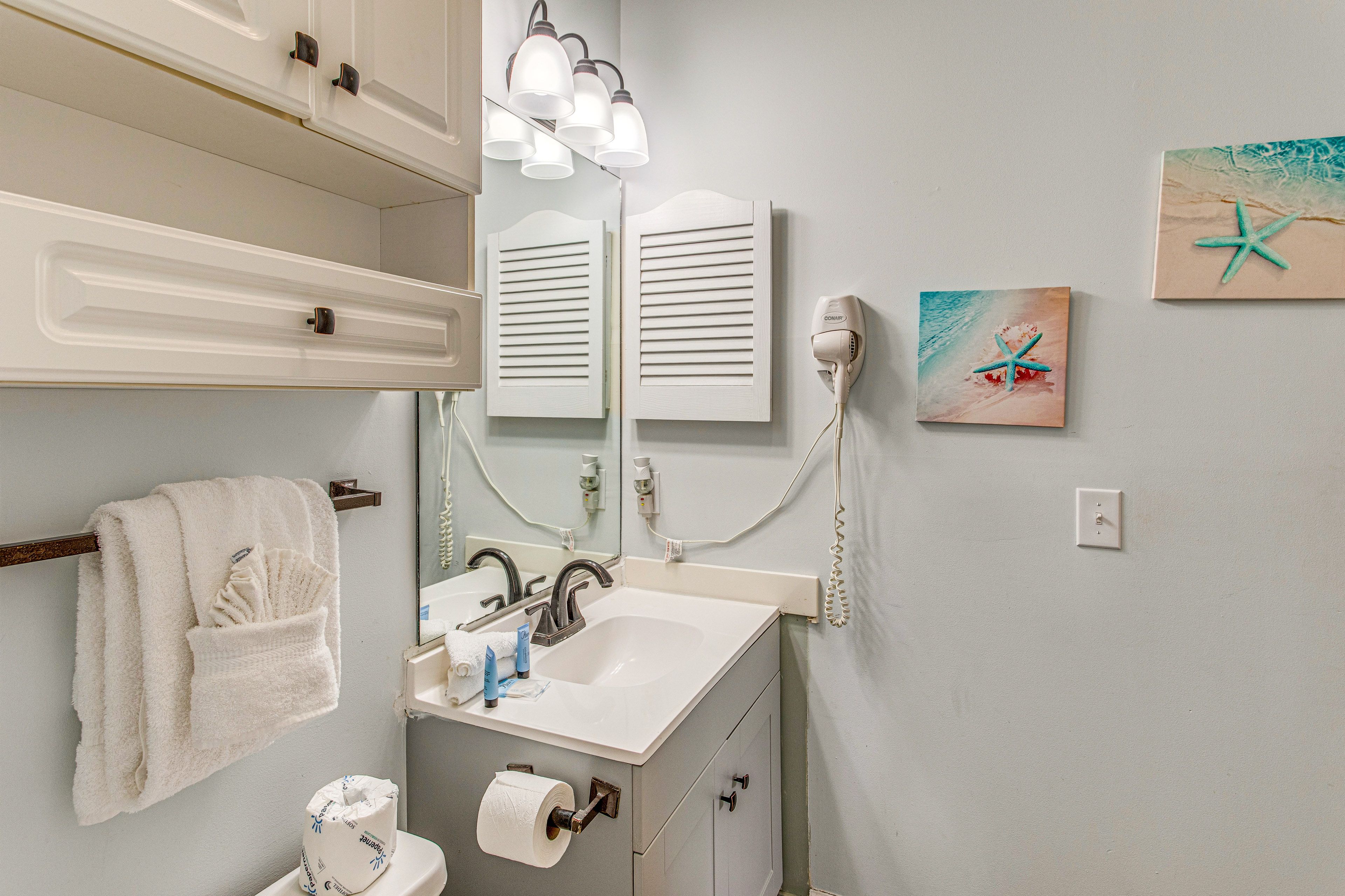 Bathroom | Hair Dryer | Roll-In Shower