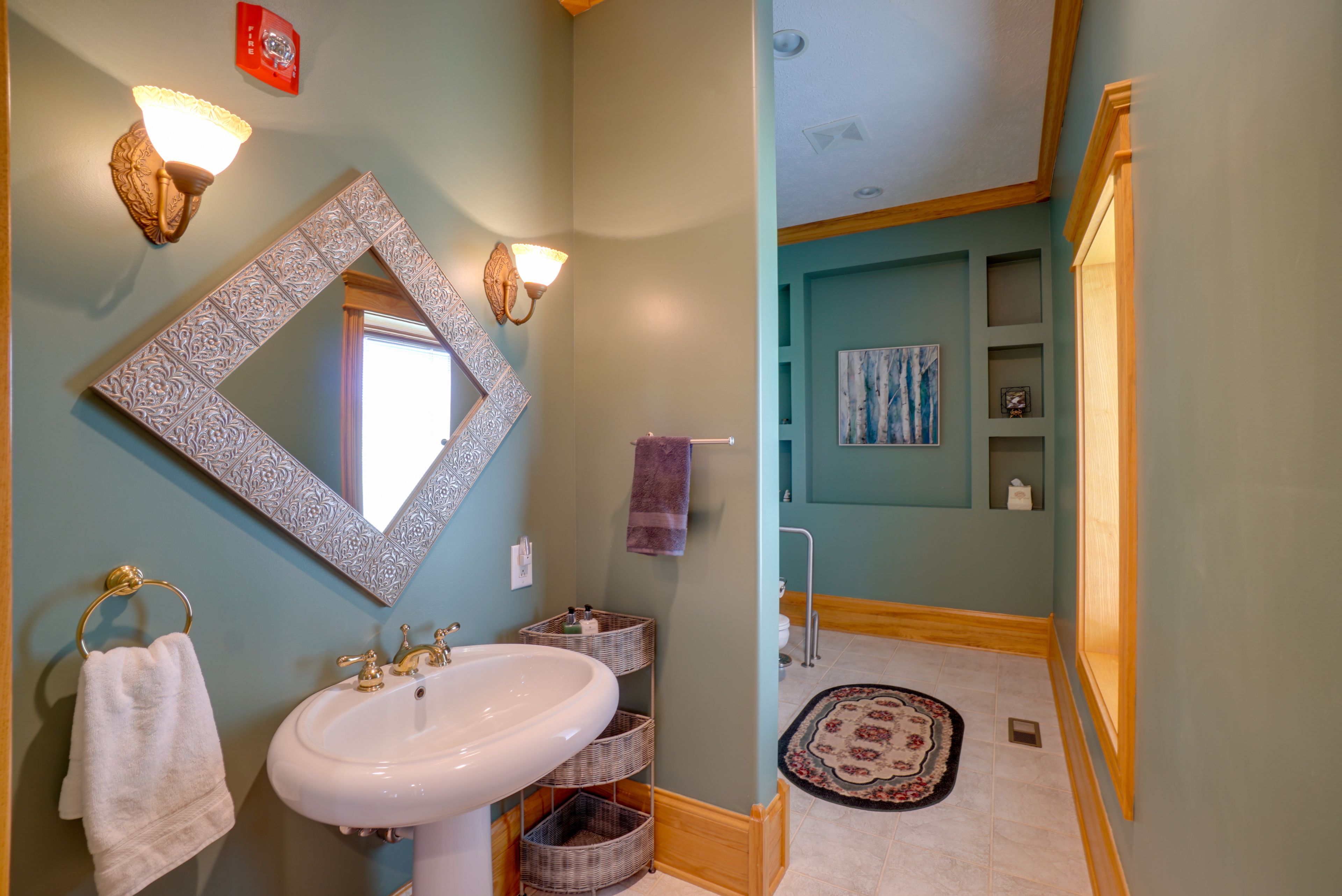 En-Suite Half Bathroom | Grab Rails in Bathroom
