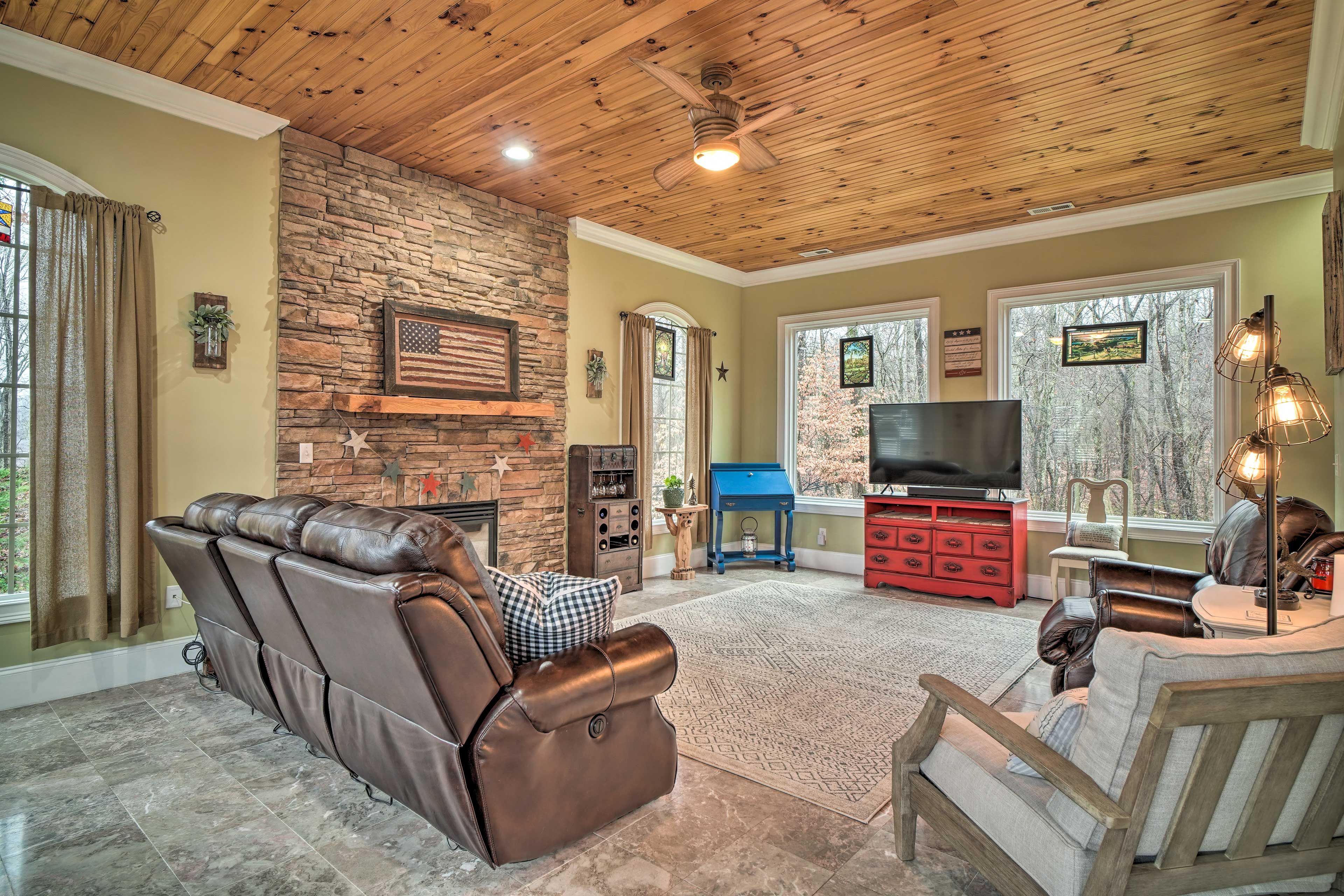 Living Room | 2-Story House | Stairs Required for Full Interior Access