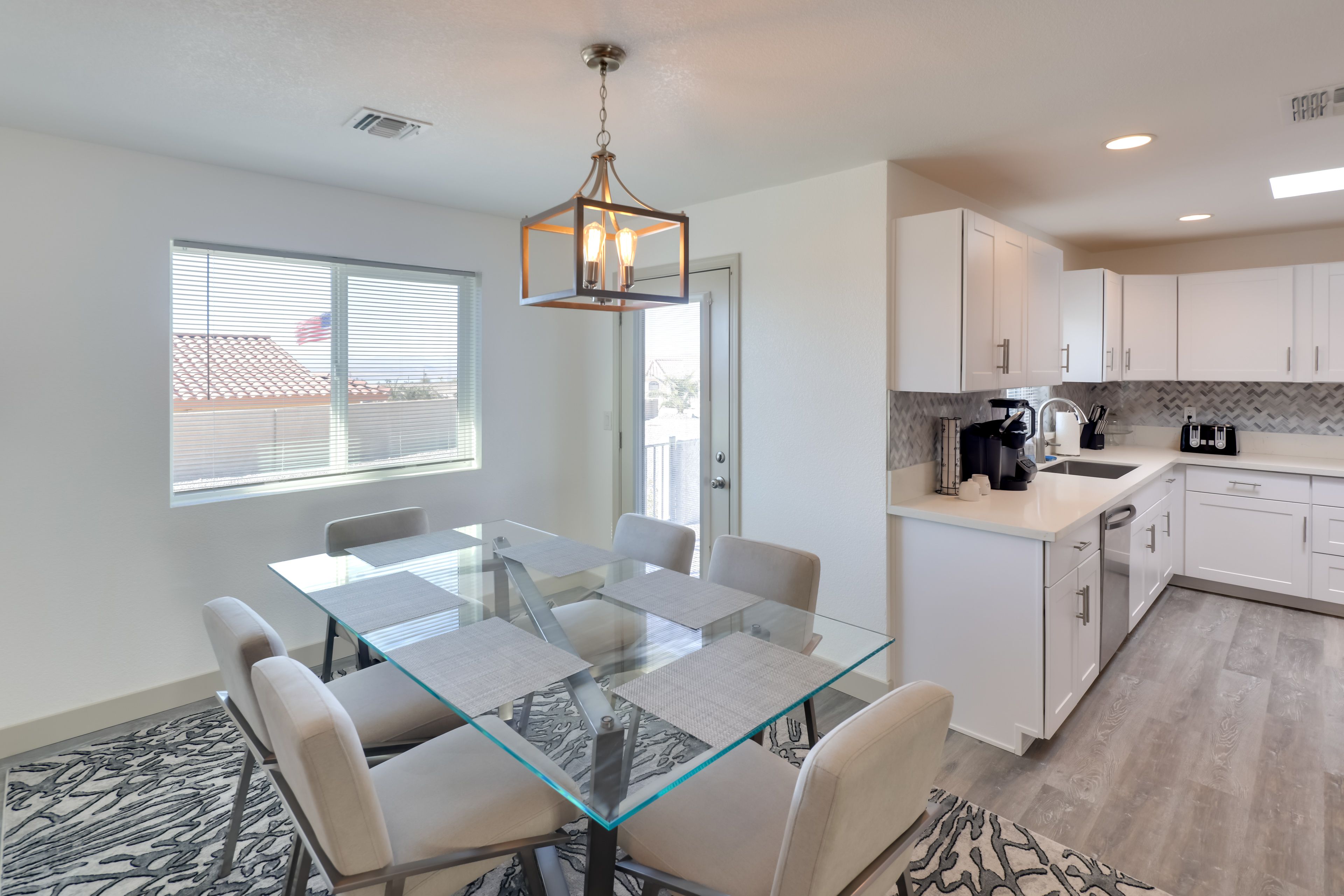 Kitchen & Dining Area | Single-Story Home | Newly Remodeled