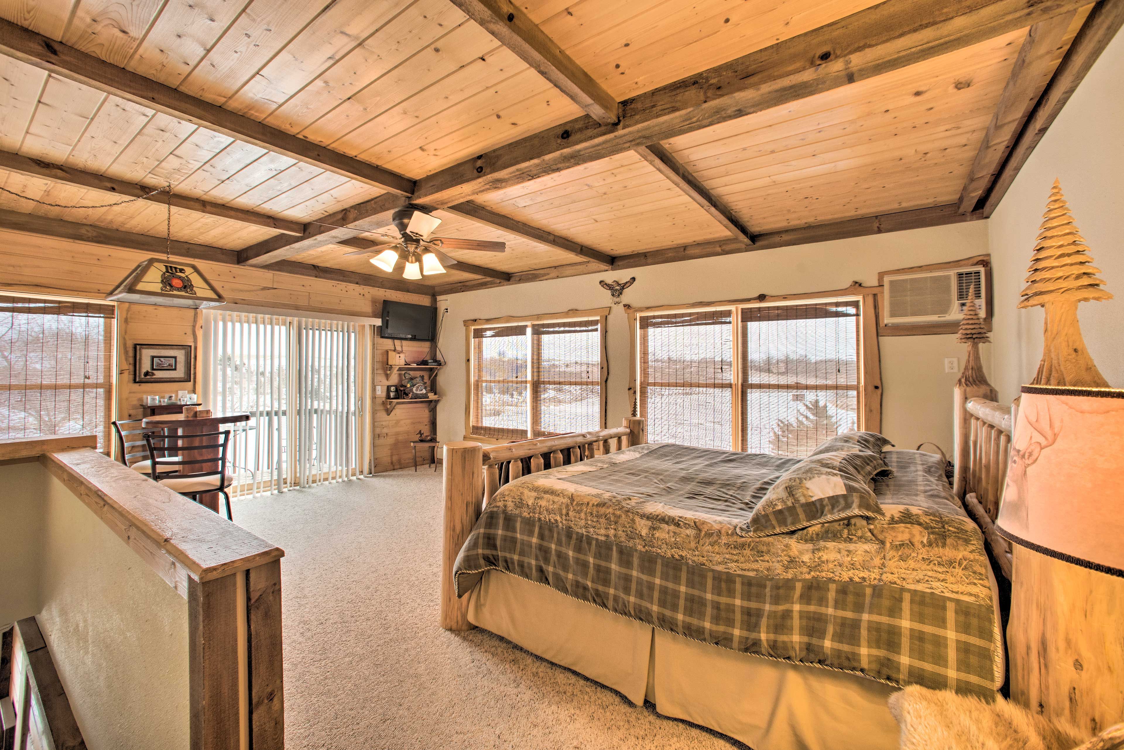 Bedroom 1 | King Bed | Twin Bed | Flat-Screen TV w/ Cable | 2nd Floor