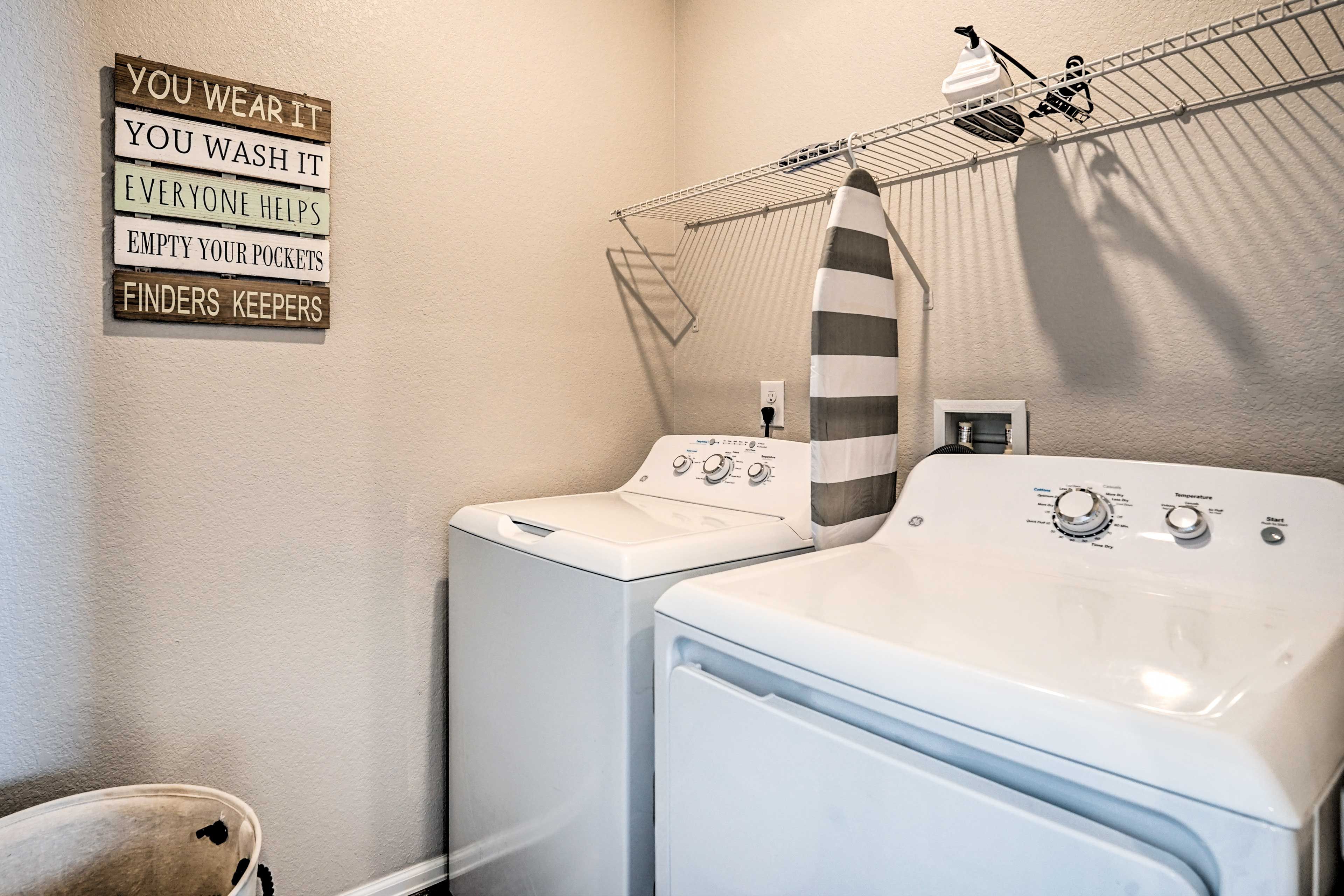 Laundry Room | Detergent Provided