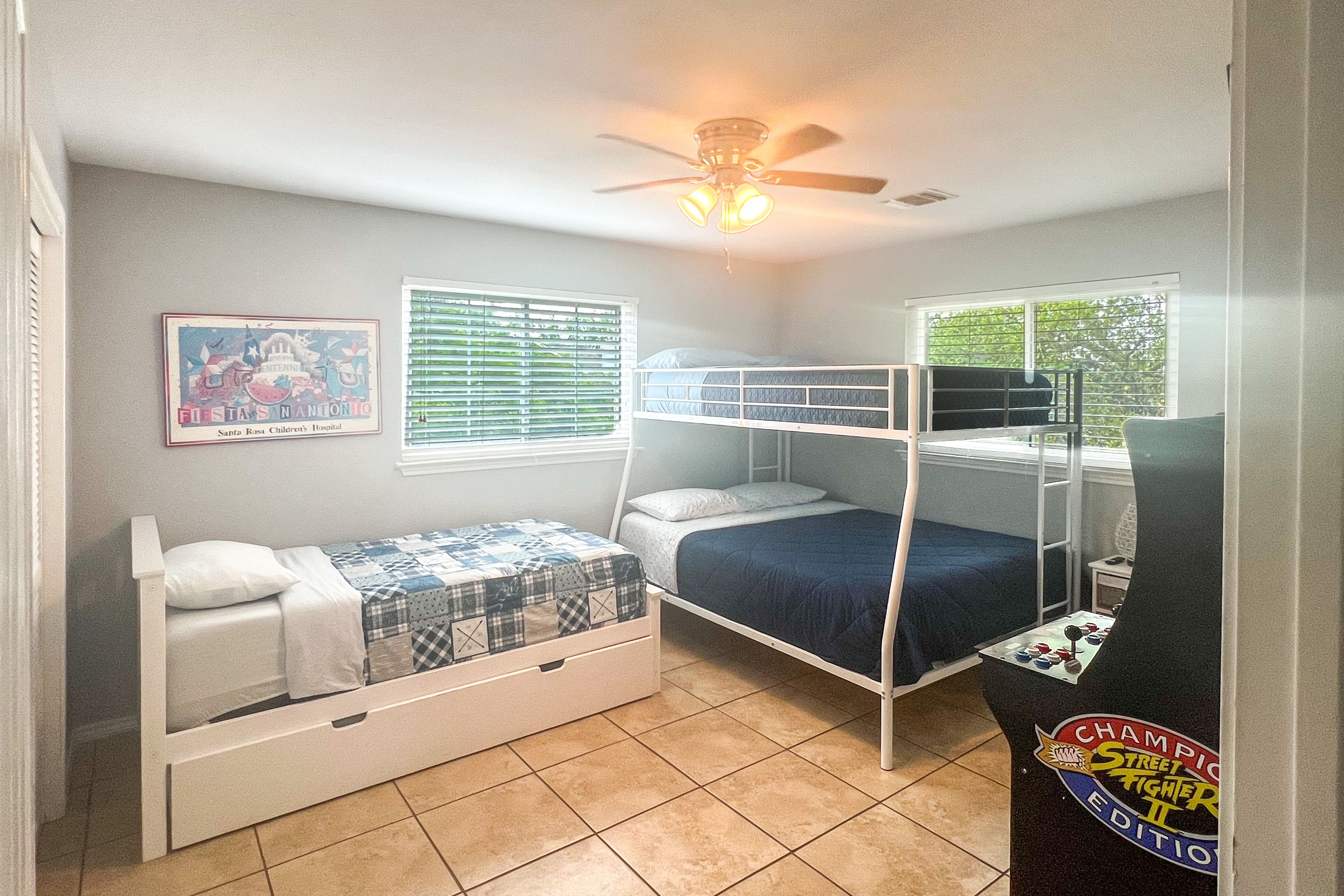 Bedroom 3 | Twin Bed w/ Twin Trundle | Full/Queen Bunk Bed