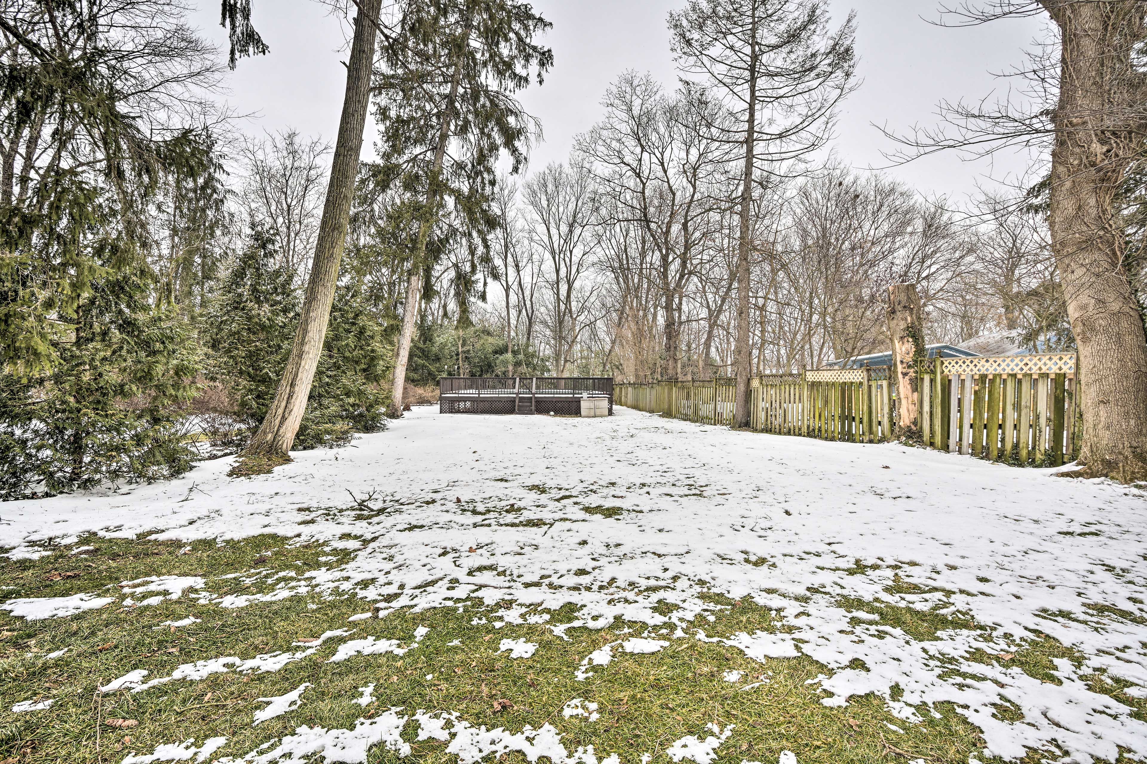 Fenced Yard | Above-Ground Pool Not Available to Guests