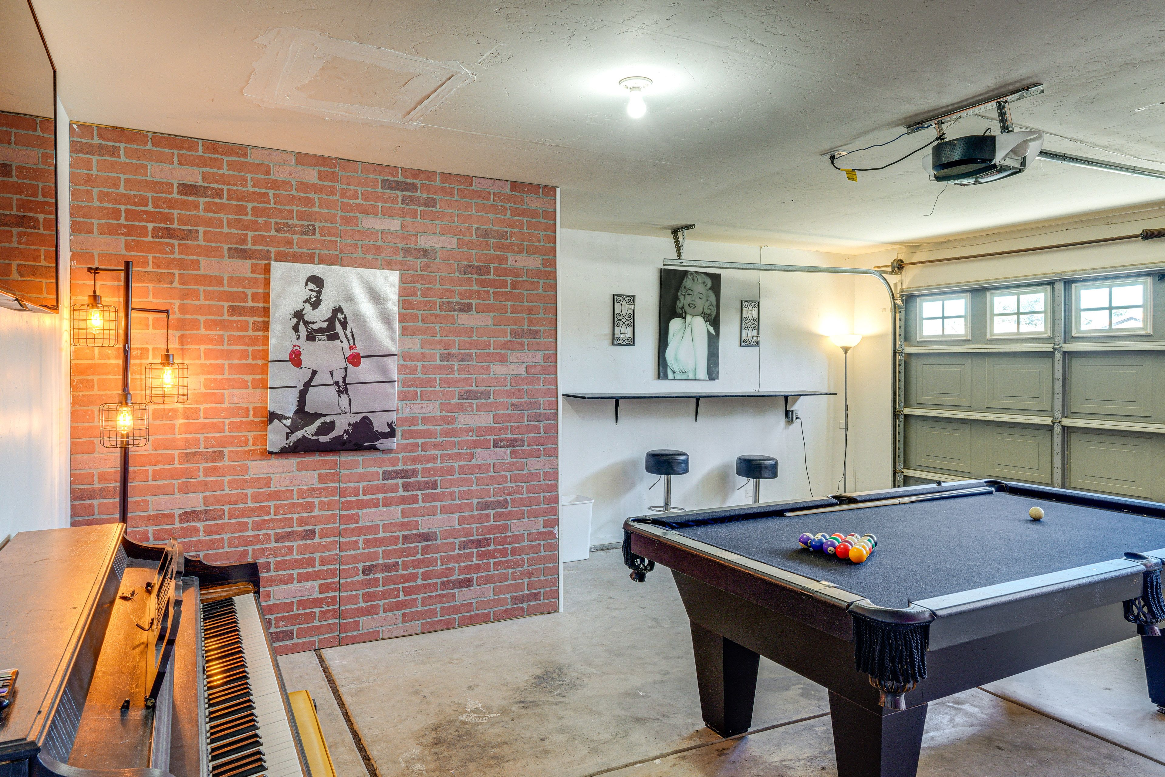 Garage | Pool Table | TV | Piano