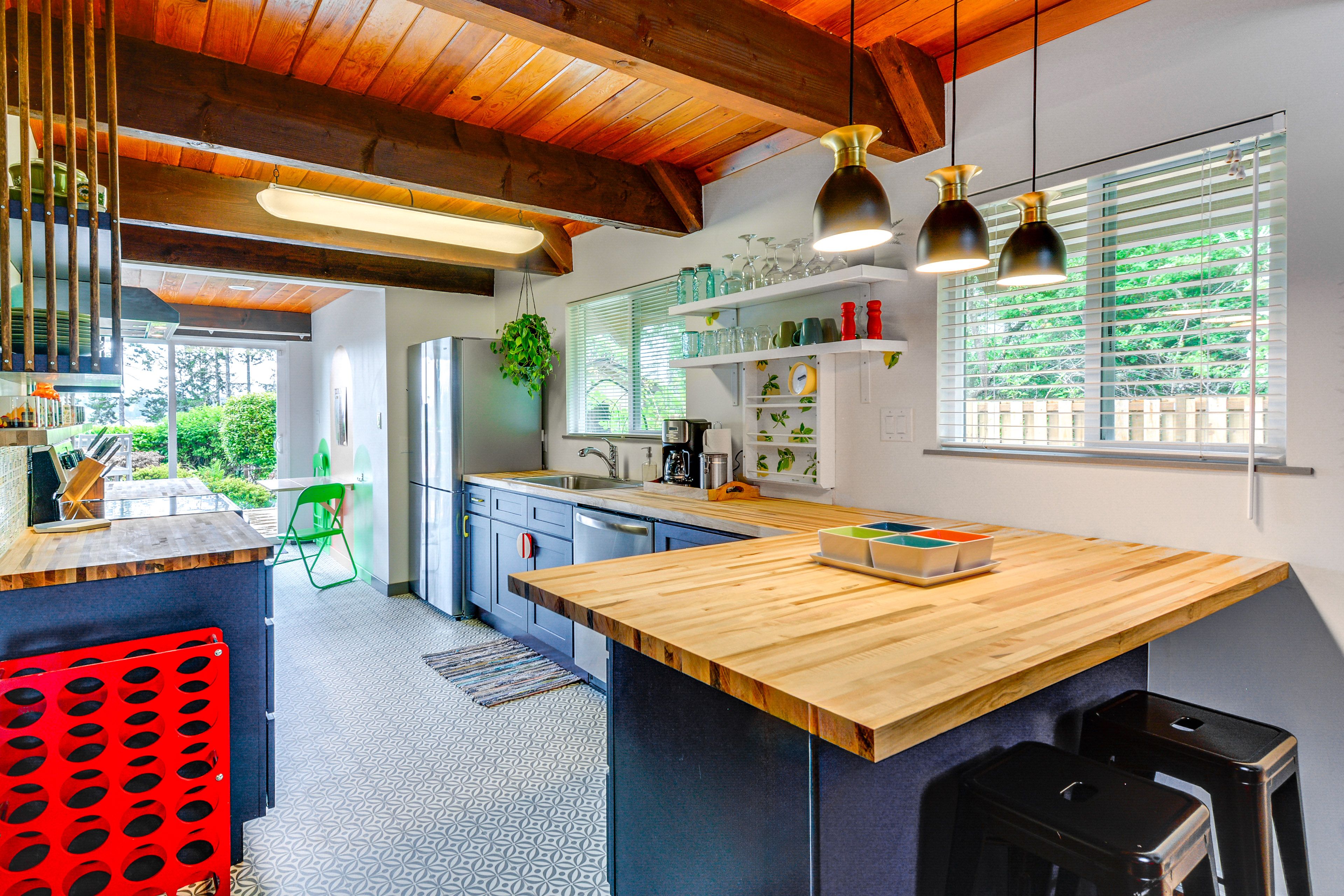 Kitchen | Newly Remodeled | Cooking Basics | Garden & Puget Sound Views