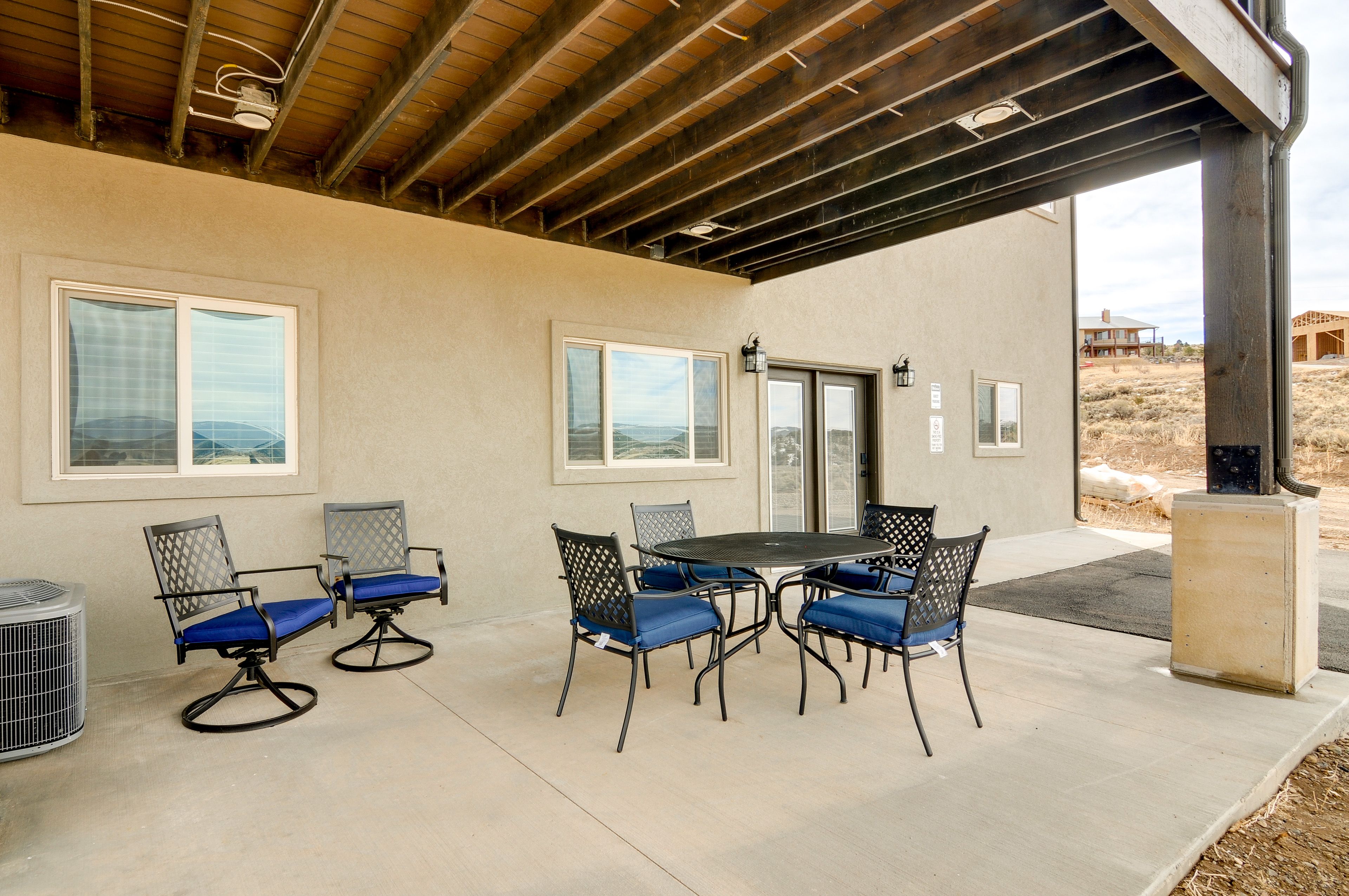 Private Patio | Lower Level Unit | Long-Term Tenant On-Site (Upstairs Unit)