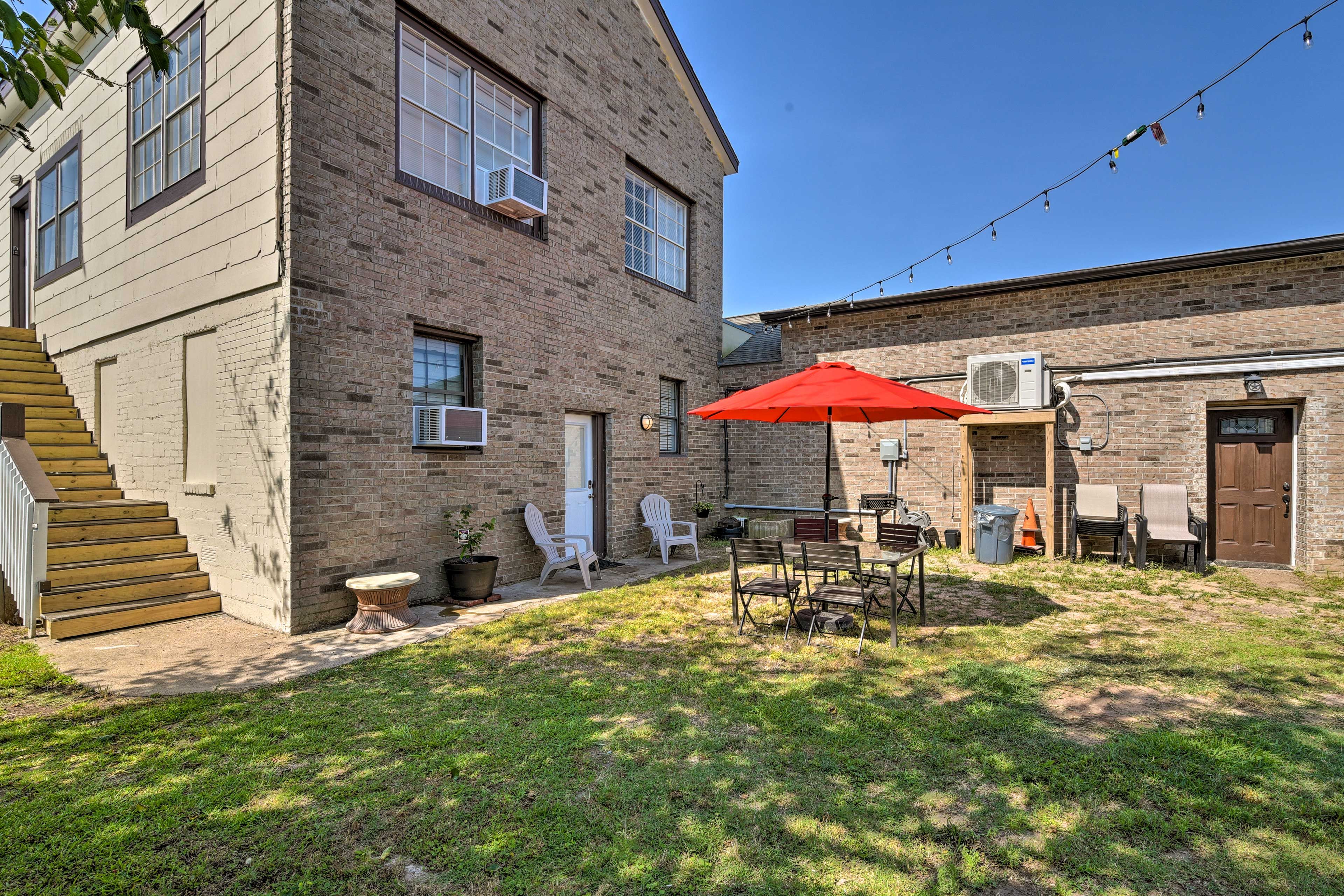 Shared Charcoal Grills (Bring Your Own Charcoal) & Dining Areas