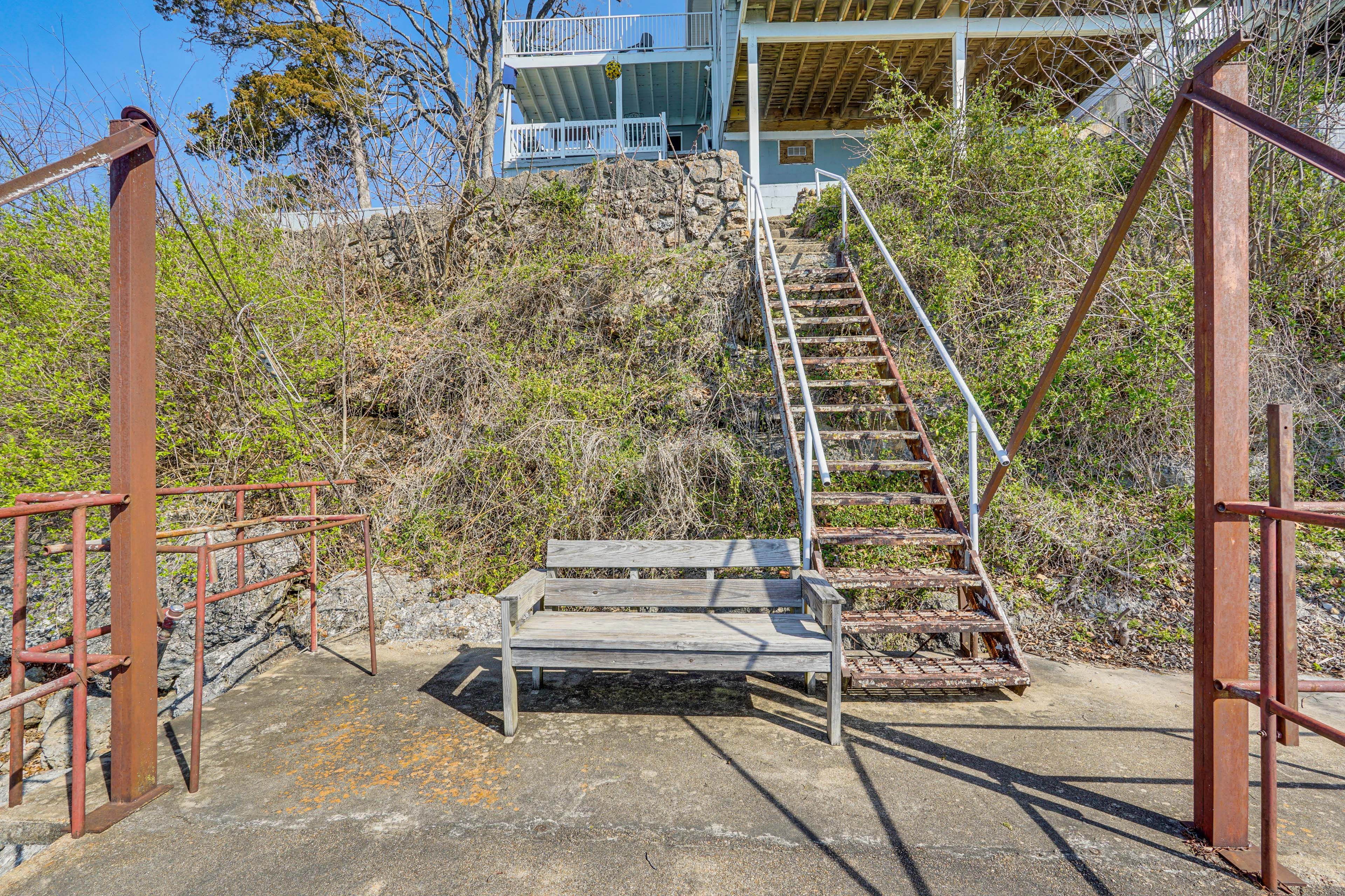 Lower Patio | Fishing Dock