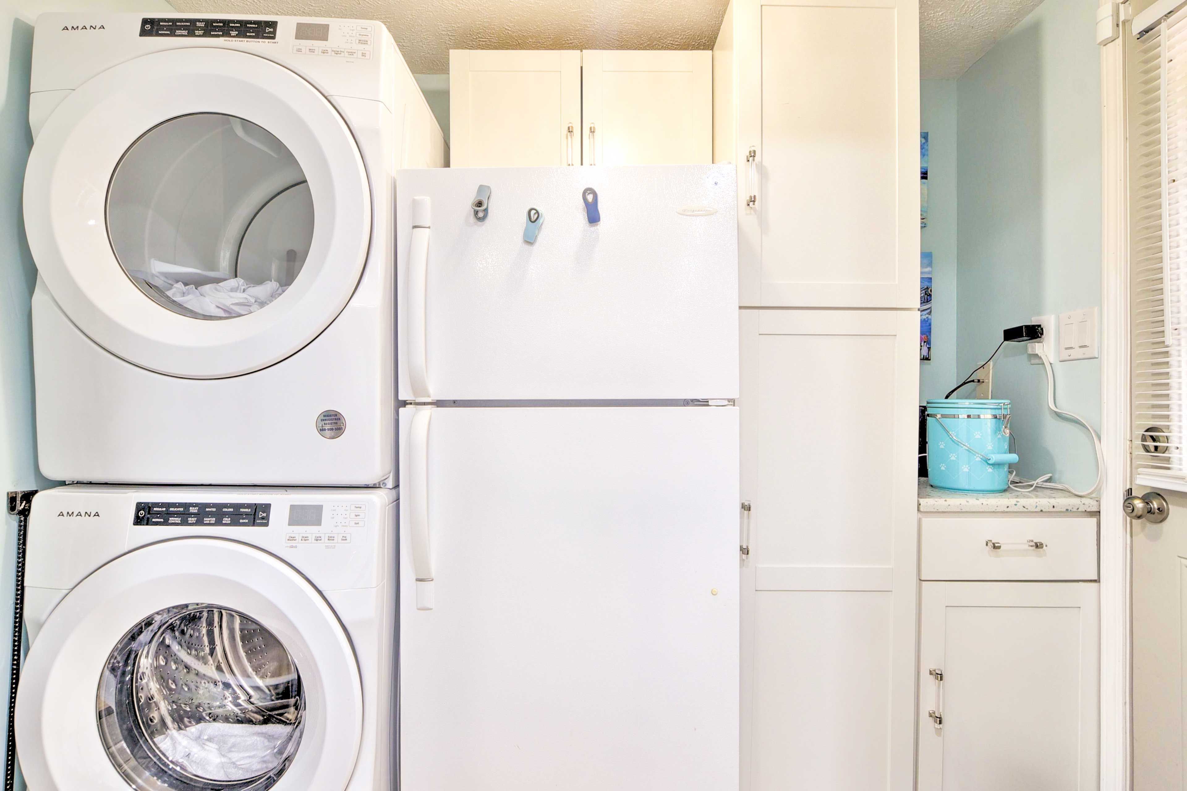 Laundry Area | Laundry Detergent | Hangers | Iron & Board