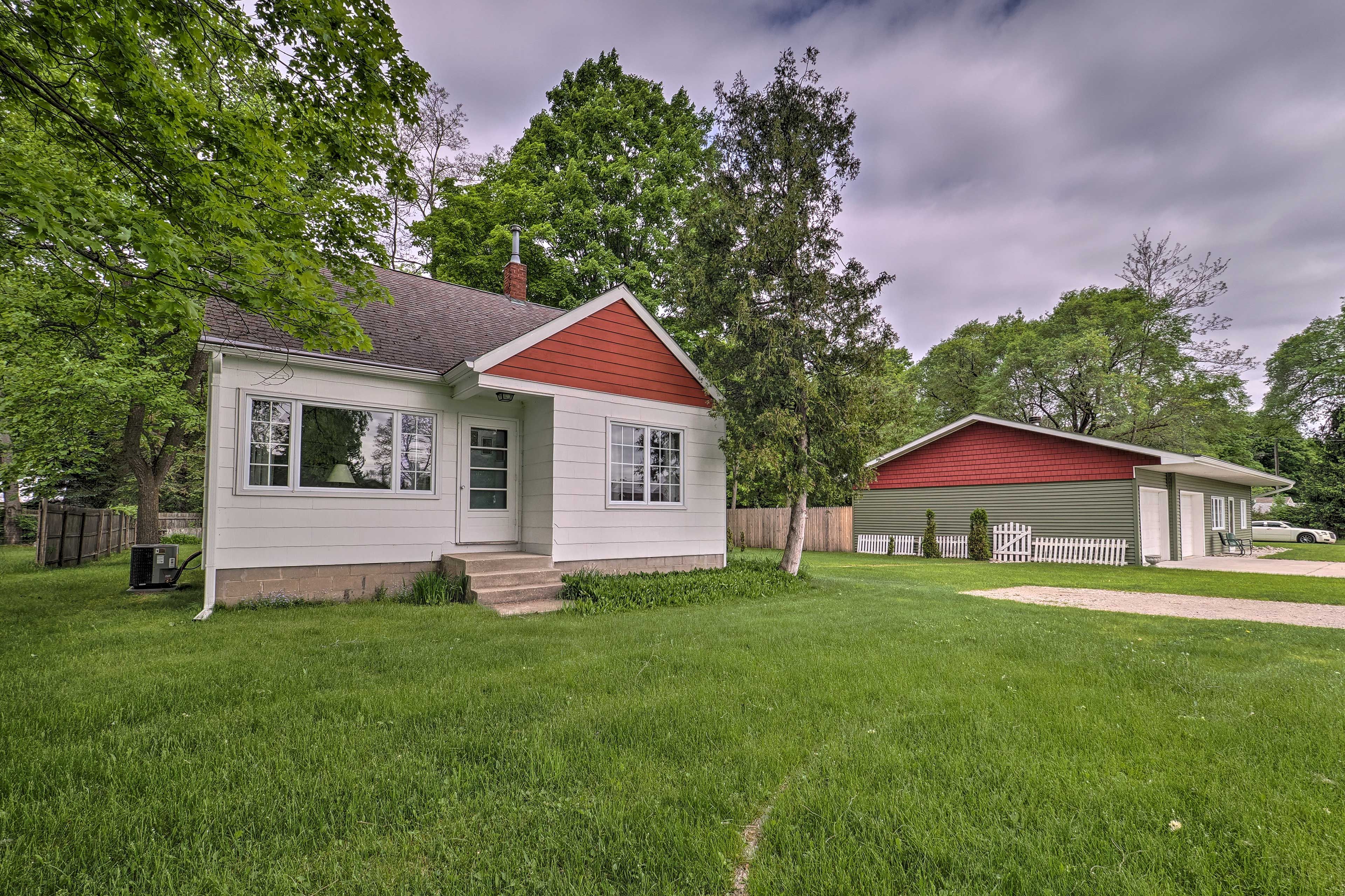 Kewadin Vacation Rental | 3BR | 2BA | Stairs Required | 1,700 Sq Ft