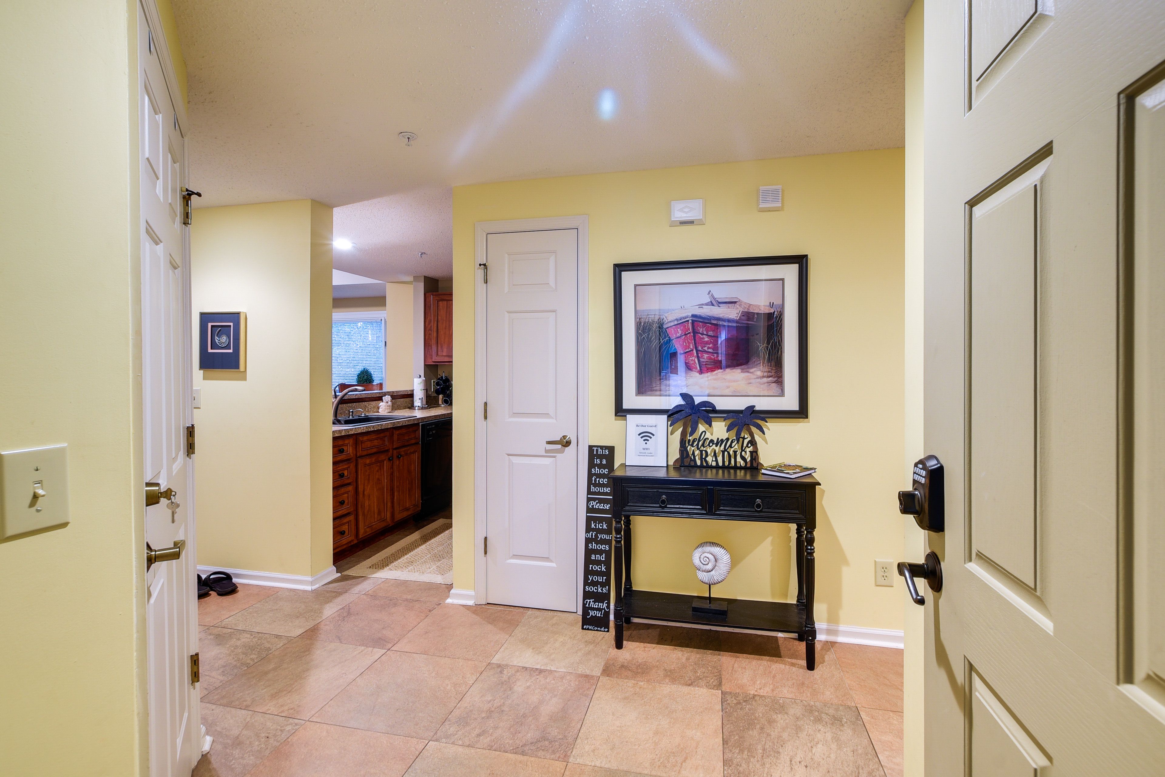 Entryway | Free WiFi | 2nd-Floor Unit | Single-Story Condo