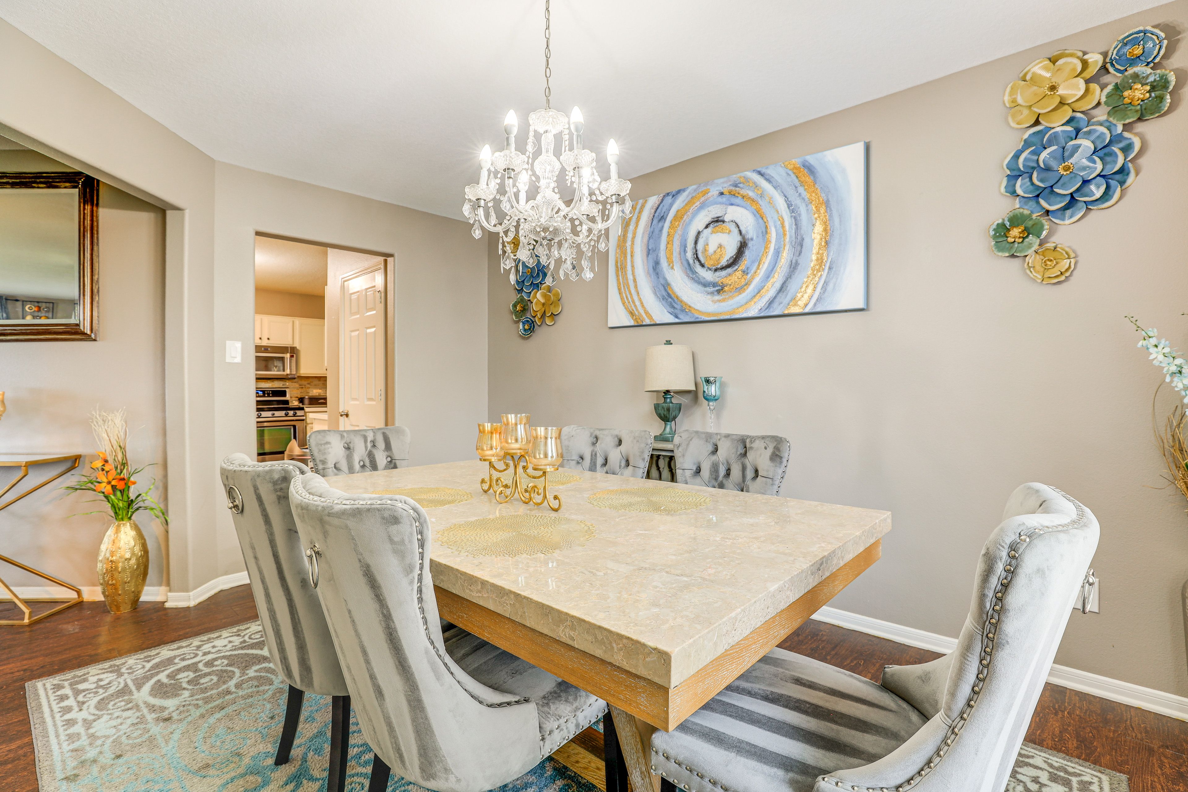 Dining Area | Dishware & Flatware | 1st Floor